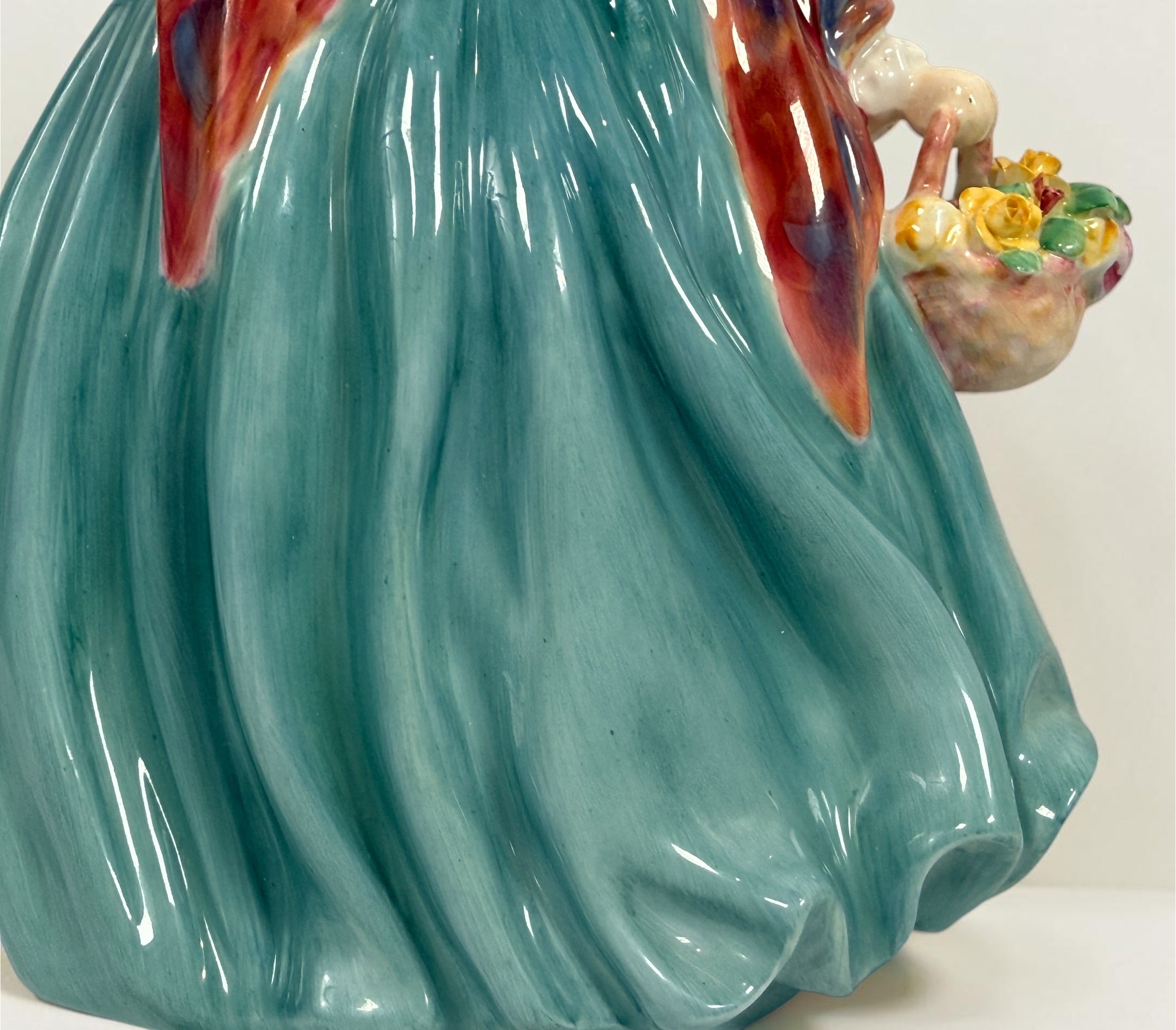 Vintage Royal Doulton Lady Charmian HN1948 bone china figurine by Leslie Harradine. Classic English porcelain collectible in excellent display condition.