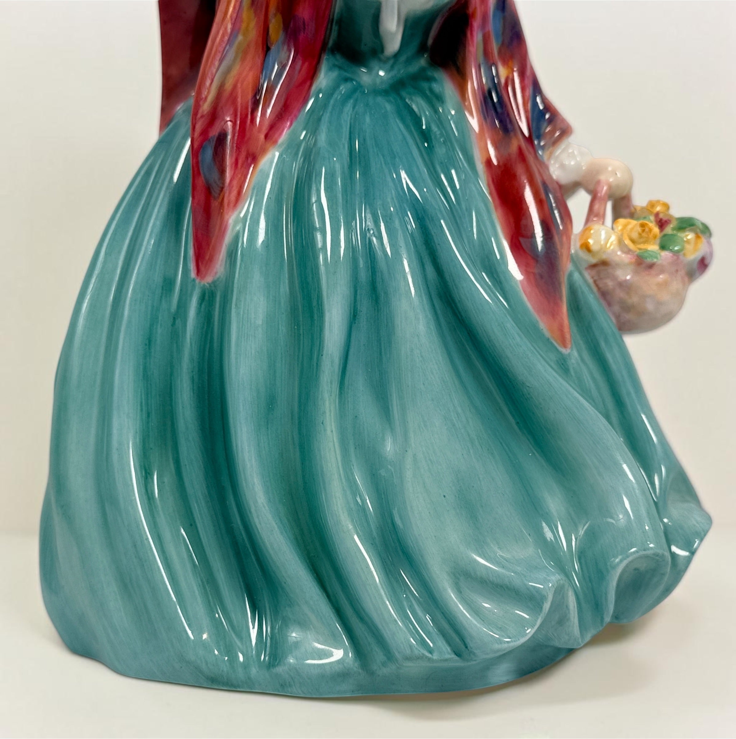 Vintage Royal Doulton Lady Charmian HN1948 bone china figurine by Leslie Harradine. Classic English porcelain collectible in excellent display condition.