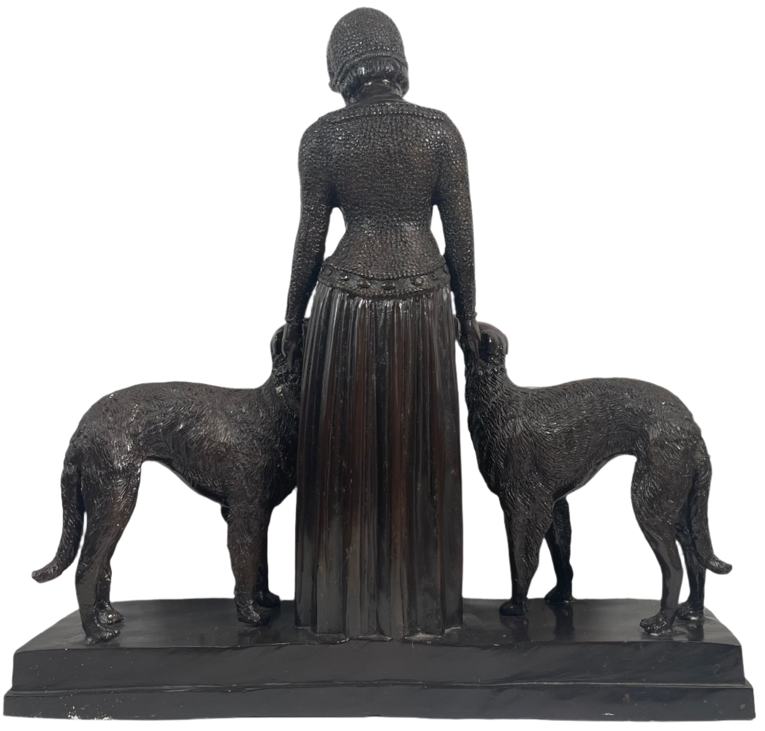 Les Amis Toujours – Sculpture Art Déco Vintage des années 1920 – Dans le Style de Demétre Chiparus