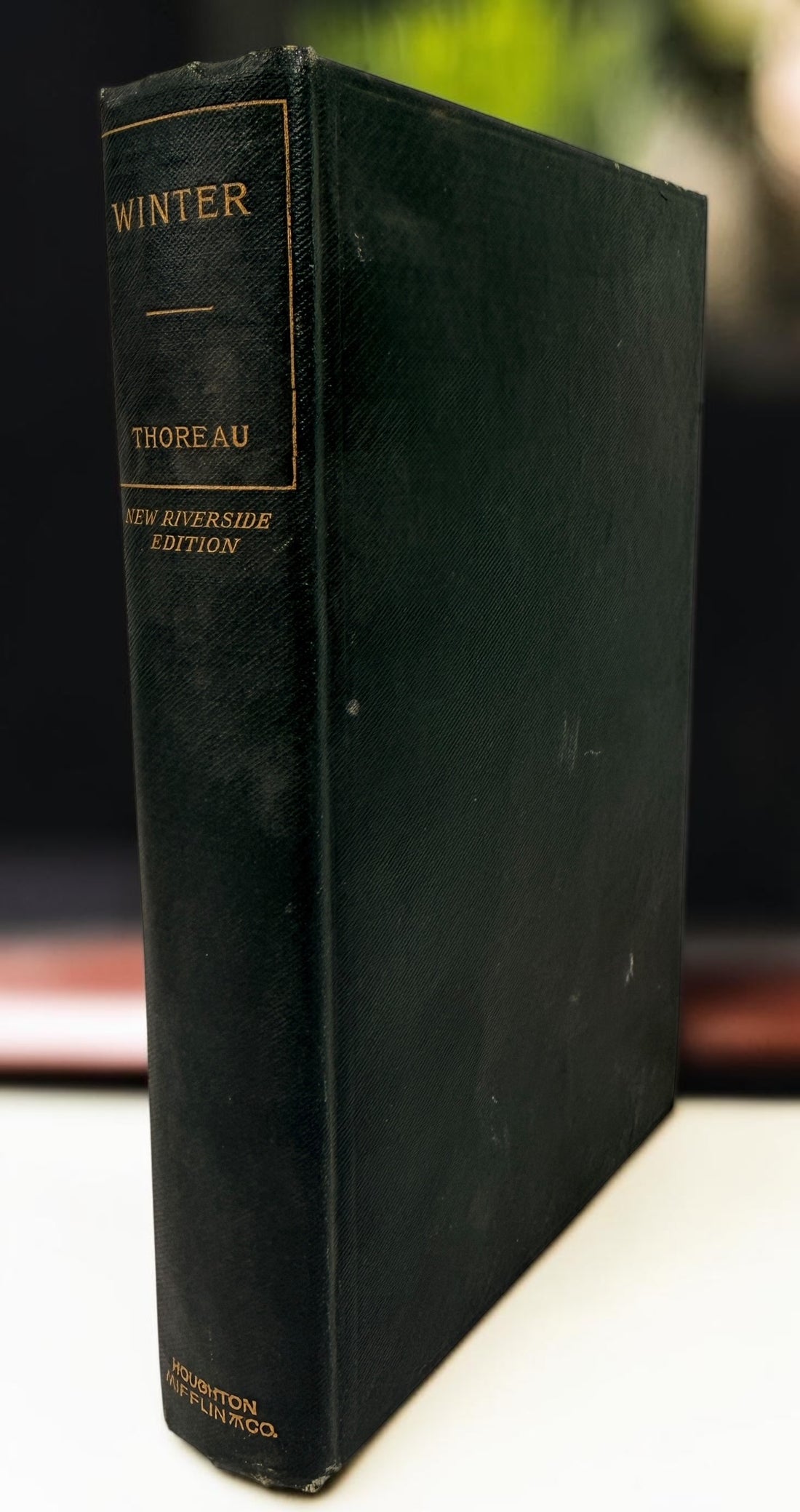 Vintage Henry David Thoreau Winter hardcover book from the Riverside Edition series. Classic American nature writing and literary collectible edition.