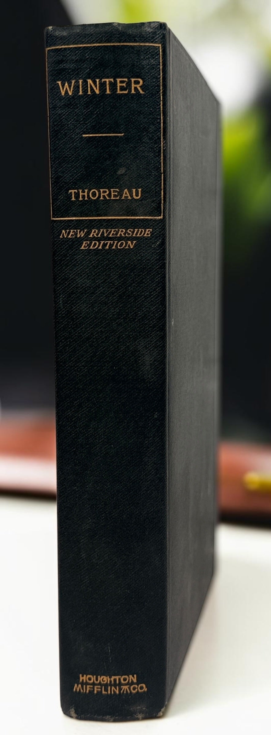 Vintage Henry David Thoreau Winter hardcover book from the Riverside Edition series. Classic American nature writing and literary collectible edition.
