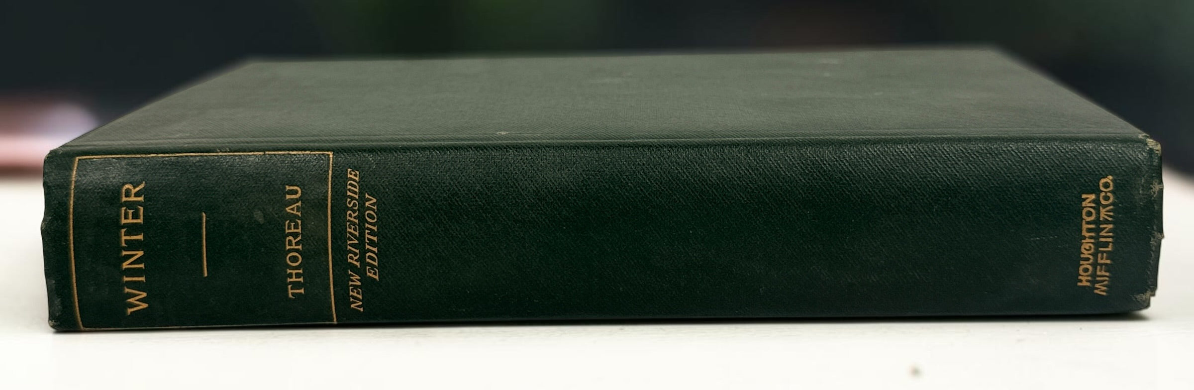 Vintage Henry David Thoreau Winter hardcover book from the Riverside Edition series. Classic American nature writing and literary collectible edition.