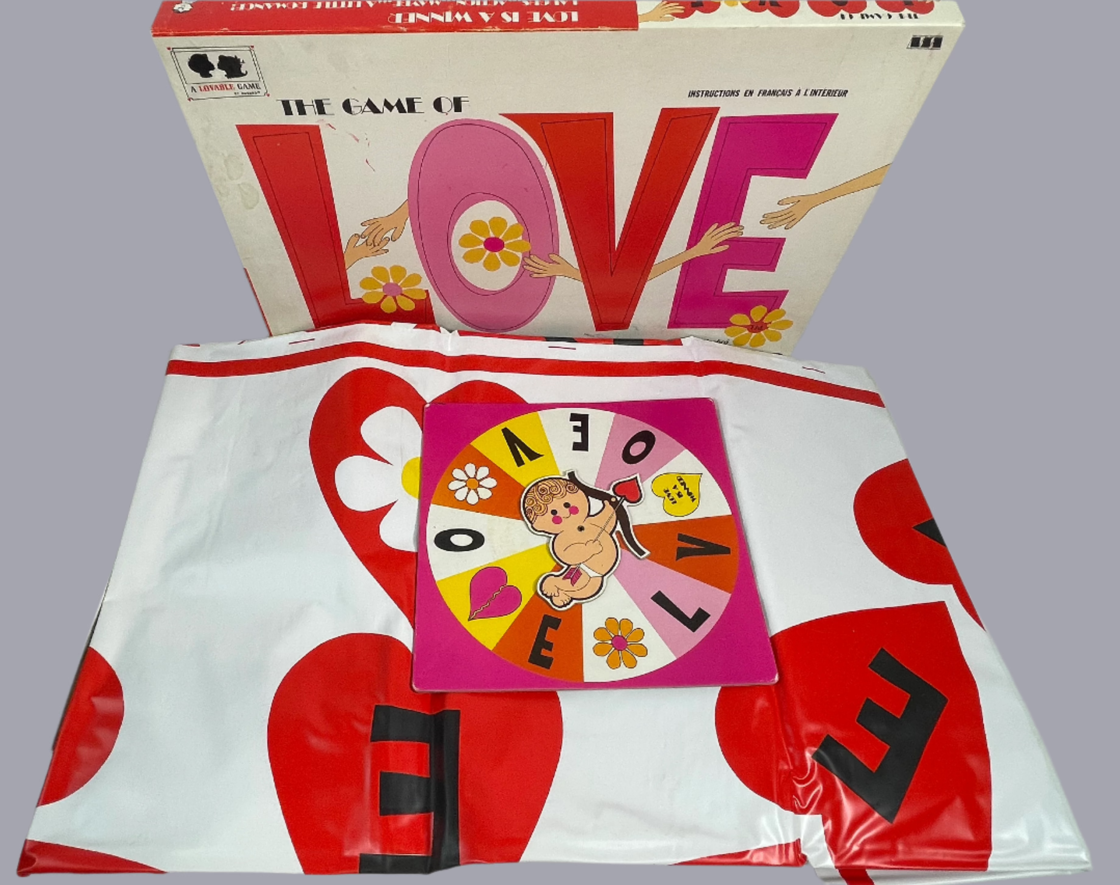 Vintage 1968 Hasbro “The Game of Love” – Twister-Style Romantic Party Game – Complete
