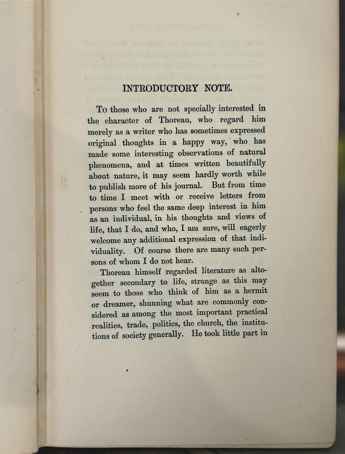 Vintage Henry David Thoreau Winter hardcover book from the Riverside Edition series. Classic American nature writing and literary collectible edition.