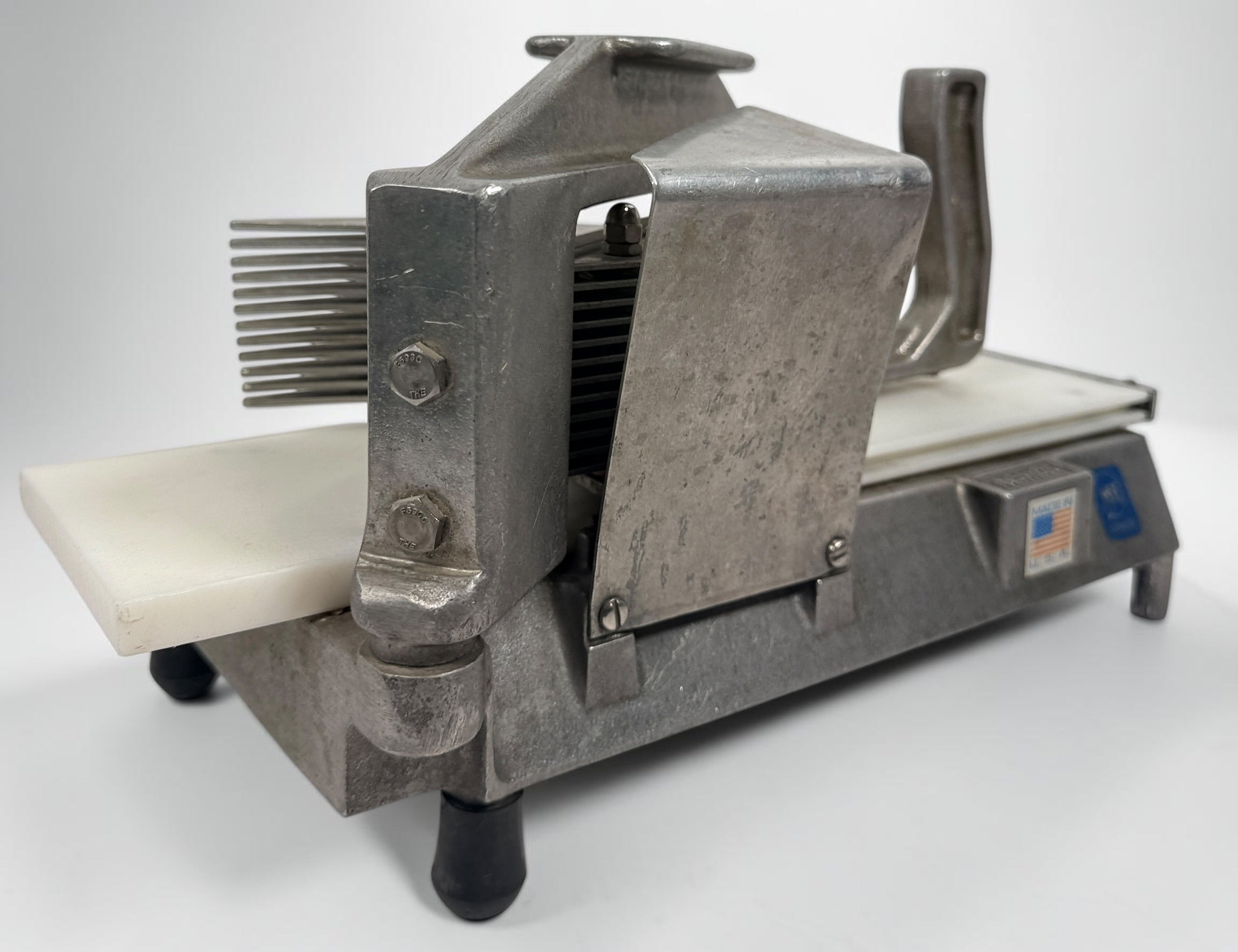 Nemco Easy Tomato Slicer II 55600-1 commercial restaurant slicer. Heavy-duty NSF-certified USA-made food prep equipment with blade assembly