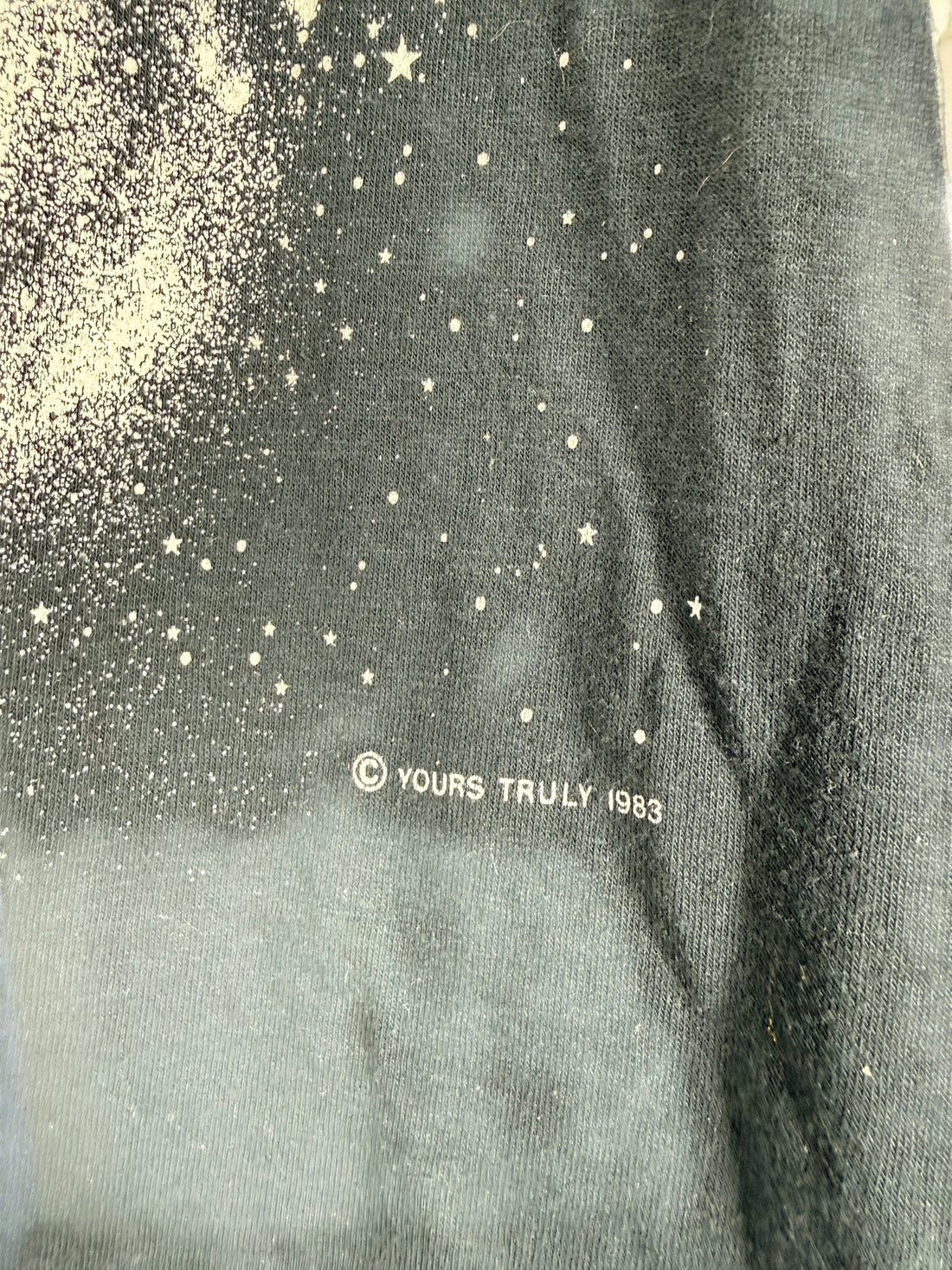 Authentic 1983 Twilight Zone vintage T-shirt on a Healthknit USA tag. Rare science fiction graphic tee featuring original artwork and classic 1980s styling.