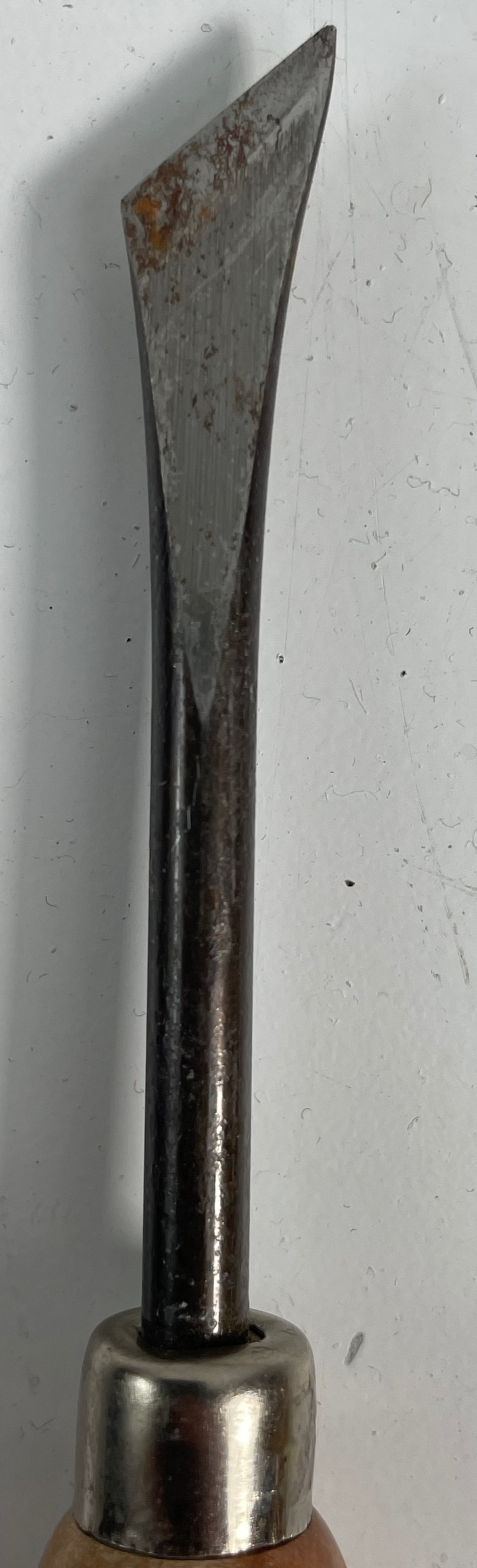 Outils de maroquinerie vintage – Lot de 3 – Couteau à parer, couteau à tête courbée et poinçon/tournevis