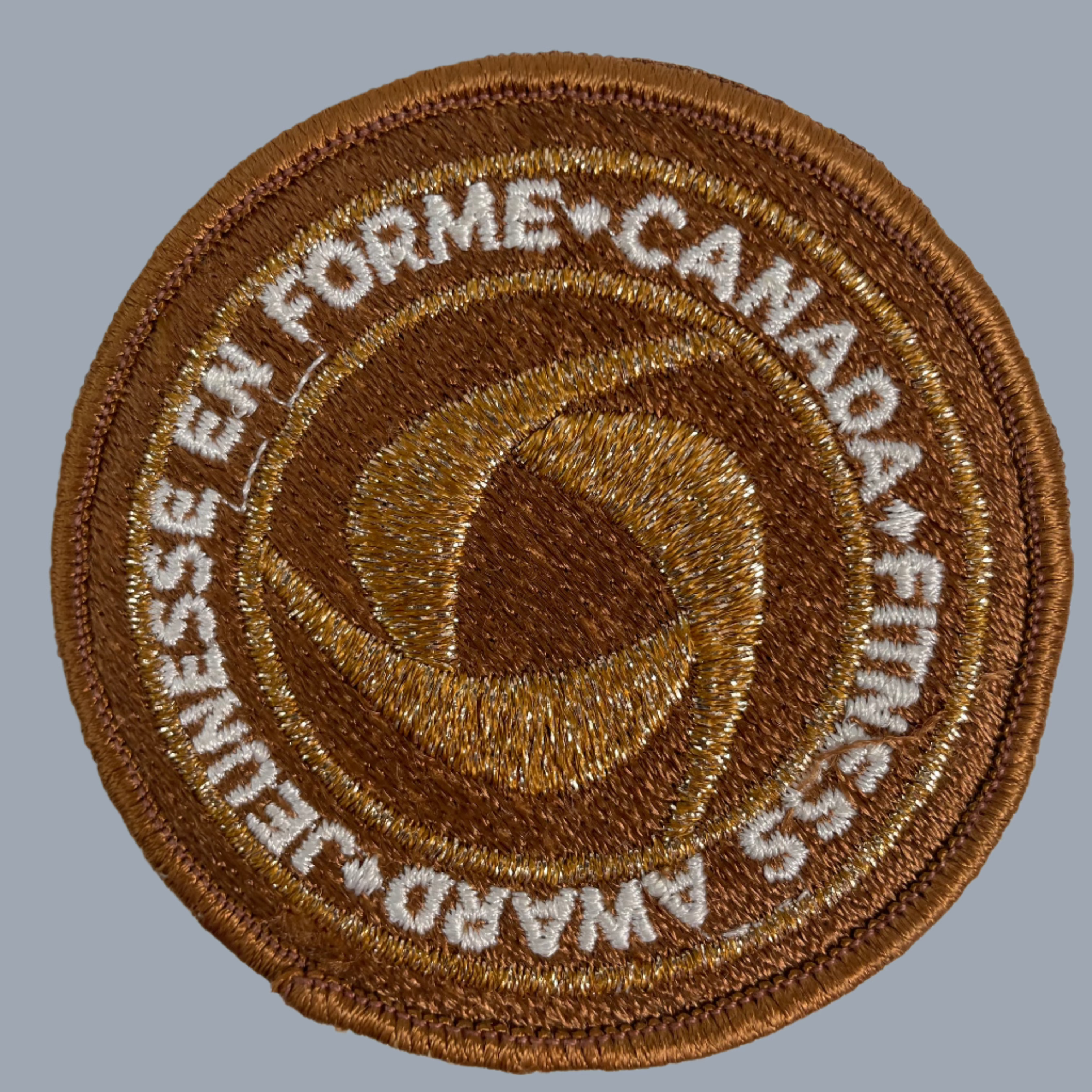 Vintage Canada Fitness Bronze Award Patch – 1970s-80s Government School Program Badge