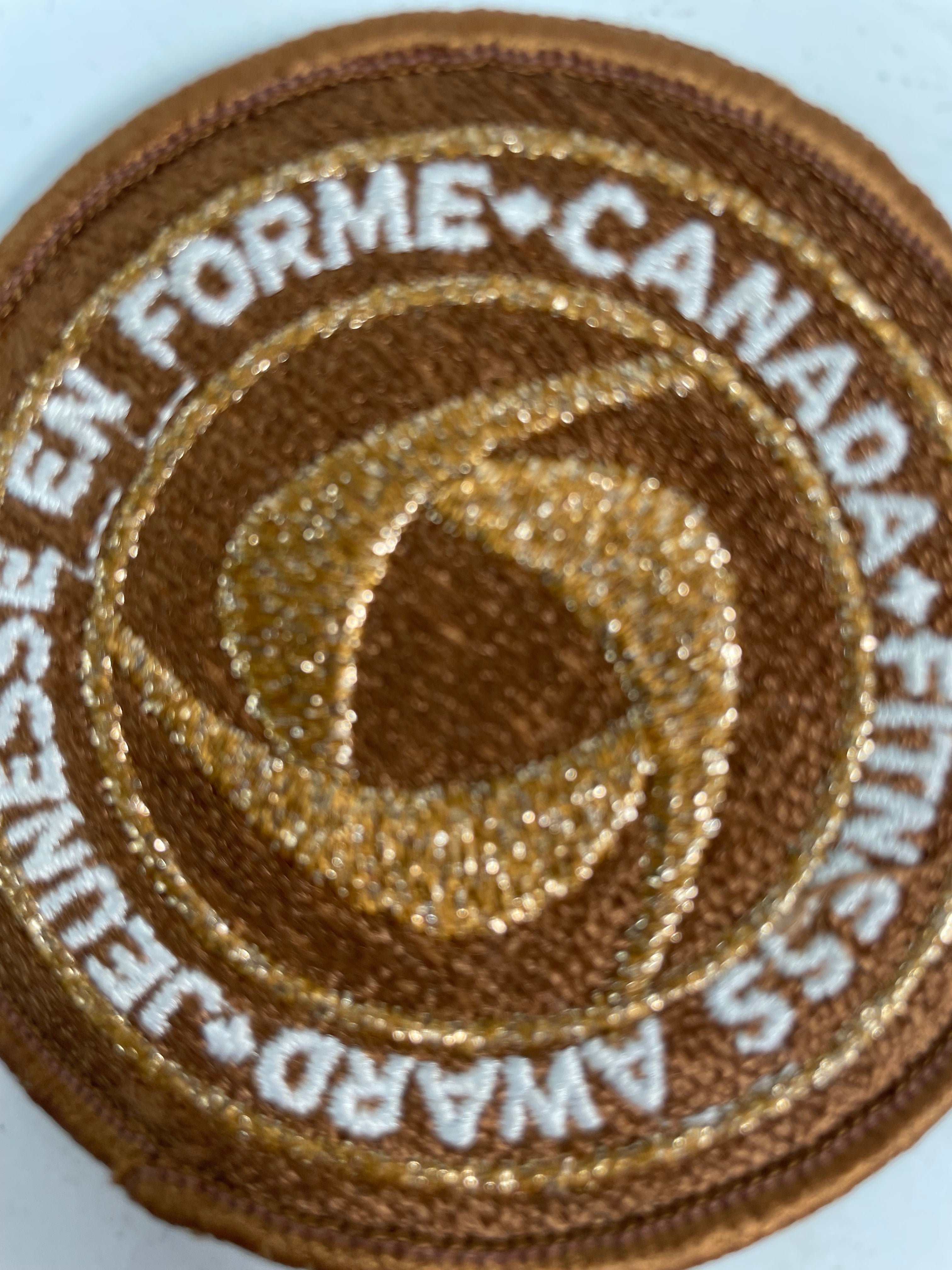 Vintage Canada Fitness Bronze Award Patch – 1970s-80s Government School Program Badge