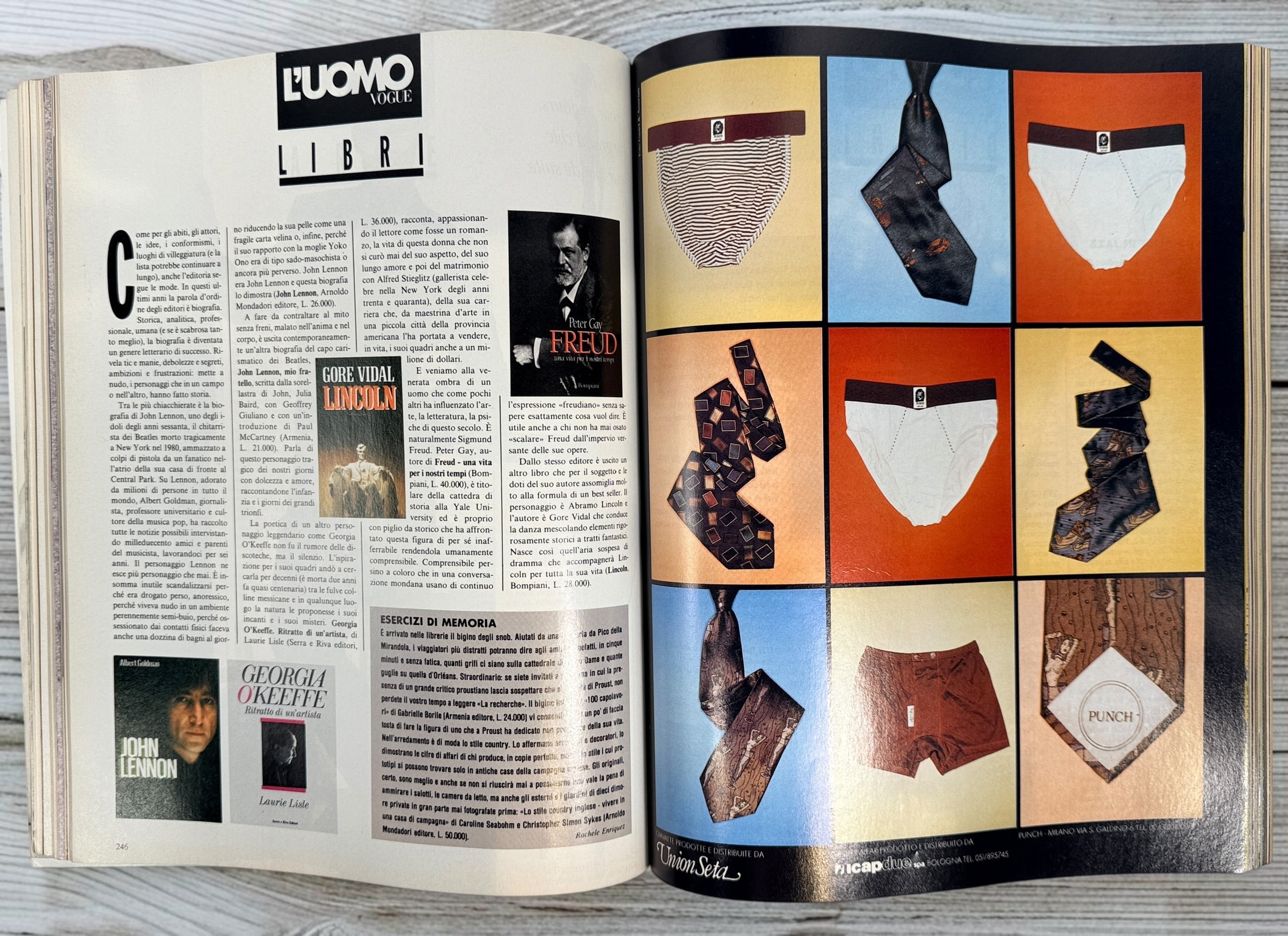 L'Uomo Vogue, February 1989, Julian Schnabel, Issue 193. – Éco