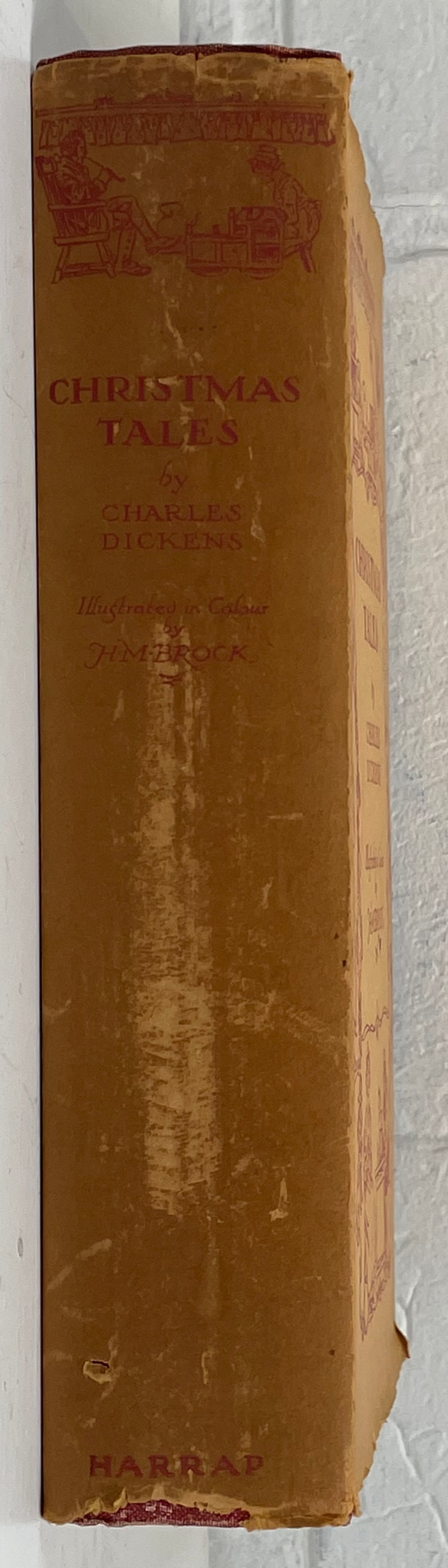 Contes de Noël de Charles Dickens | Illustré par HM Brock | George G. Harrap &amp; Co.