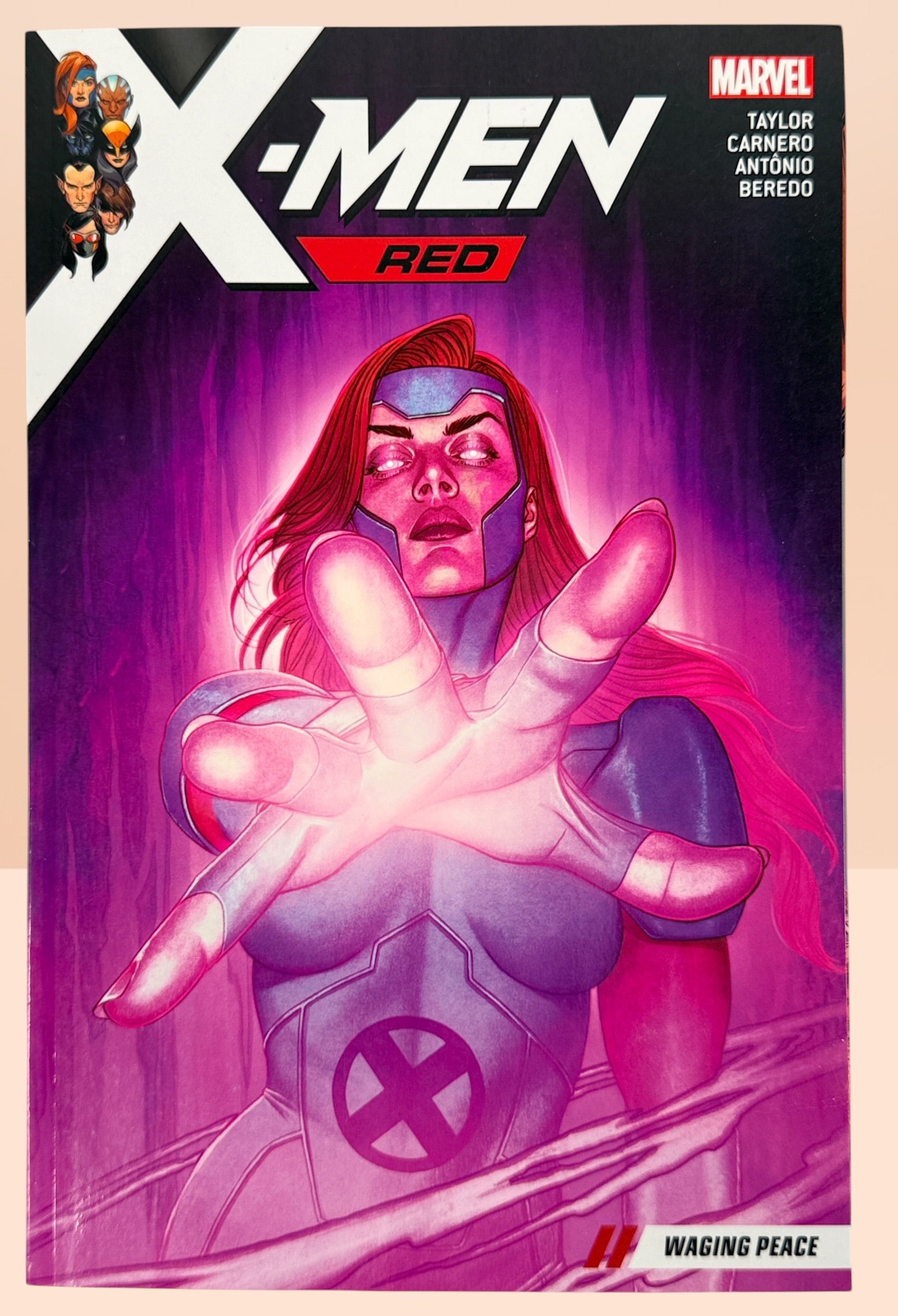 Marvel X-Men Red Waging Peace Vol. 2 graphic novel collecting issues #6–11 by Tom Taylor. Modern Jean Grey storyline in very good condition.