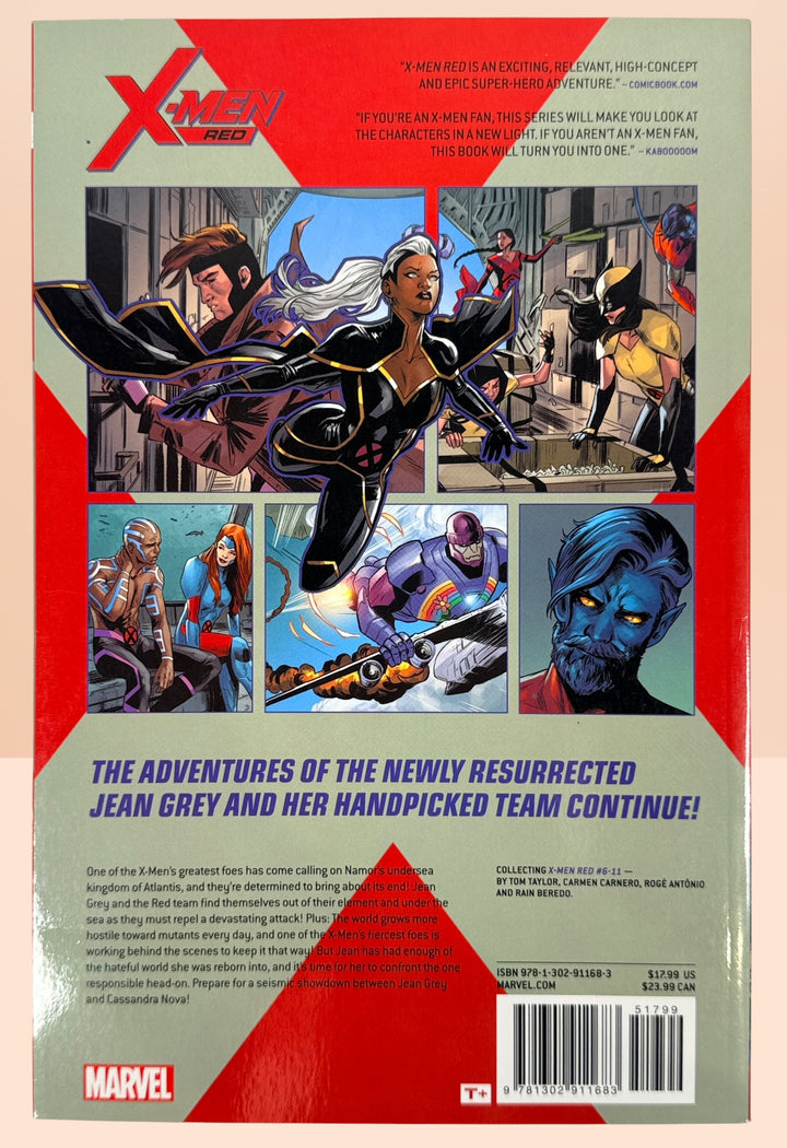 Marvel X-Men Red Waging Peace Vol. 2 graphic novel collecting issues #6–11 by Tom Taylor. Modern Jean Grey storyline in very good condition.
