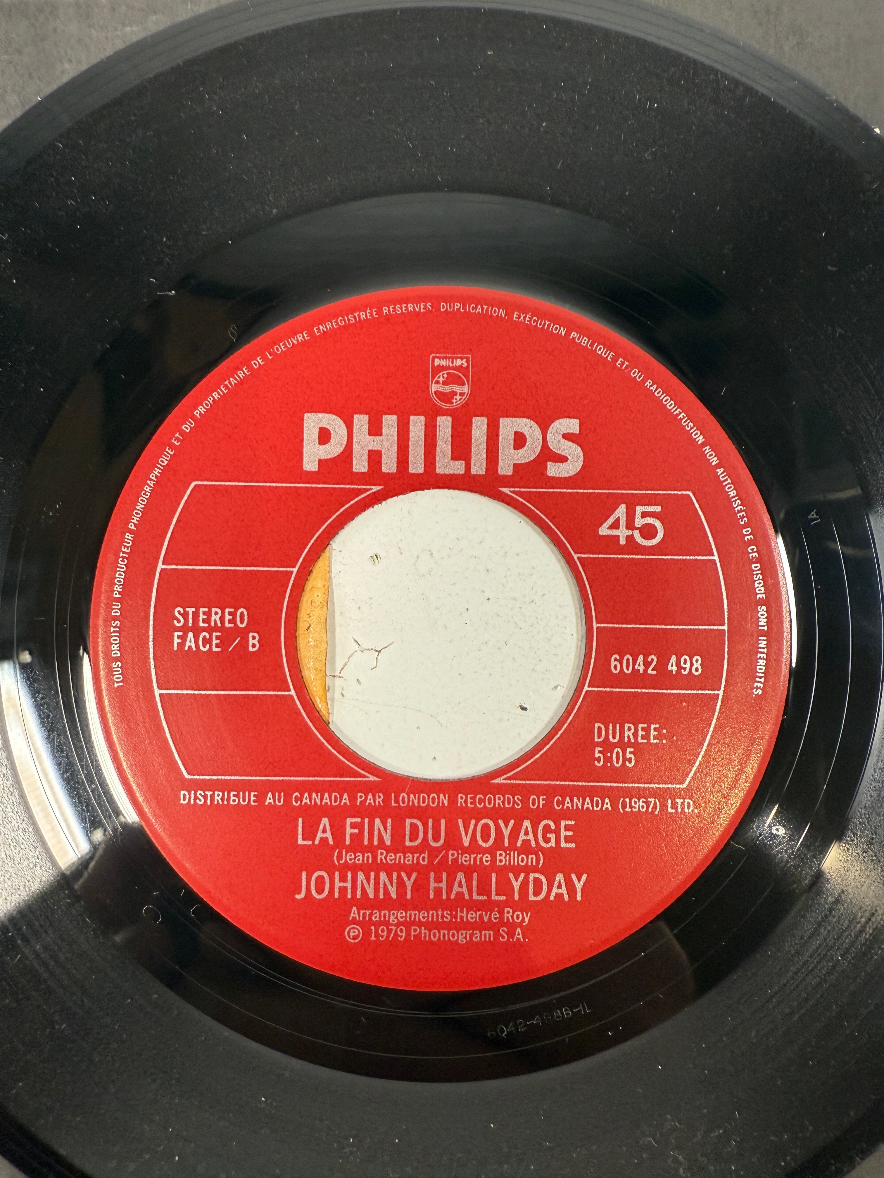Johnny Hallyday – Toujours Là / La Fin du Voyage 45 RPM