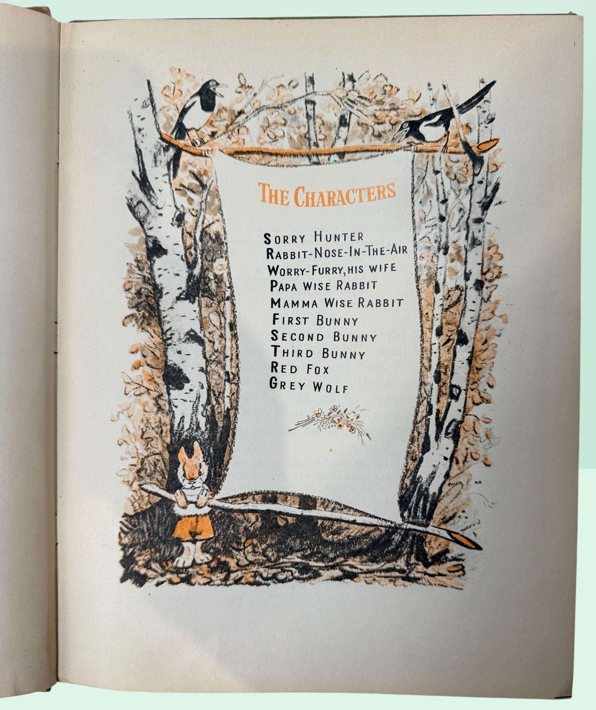 Vintage Soviet children’s book Rabbit Nose-in-the-Air by Sergei Mikhalkov. Illustrated English-language Moscow edition with charming E. Rachev artwork.