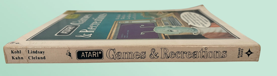 Vintage Atari Games &amp; Recreations programming book for Atari 400 and 800 computers. Classic BASIC coding guide featuring games, graphics, sound and color projects.