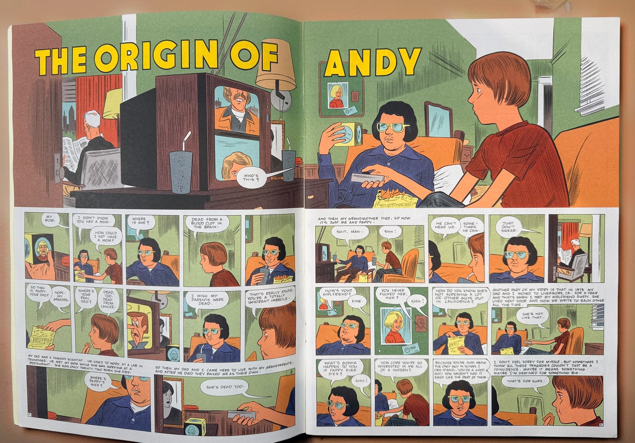 Daniel Clowes Eightball #23 The Death-Ray comic from 2004. Collectible Fantagraphics alternative comic in very good condition for readers and collectors.