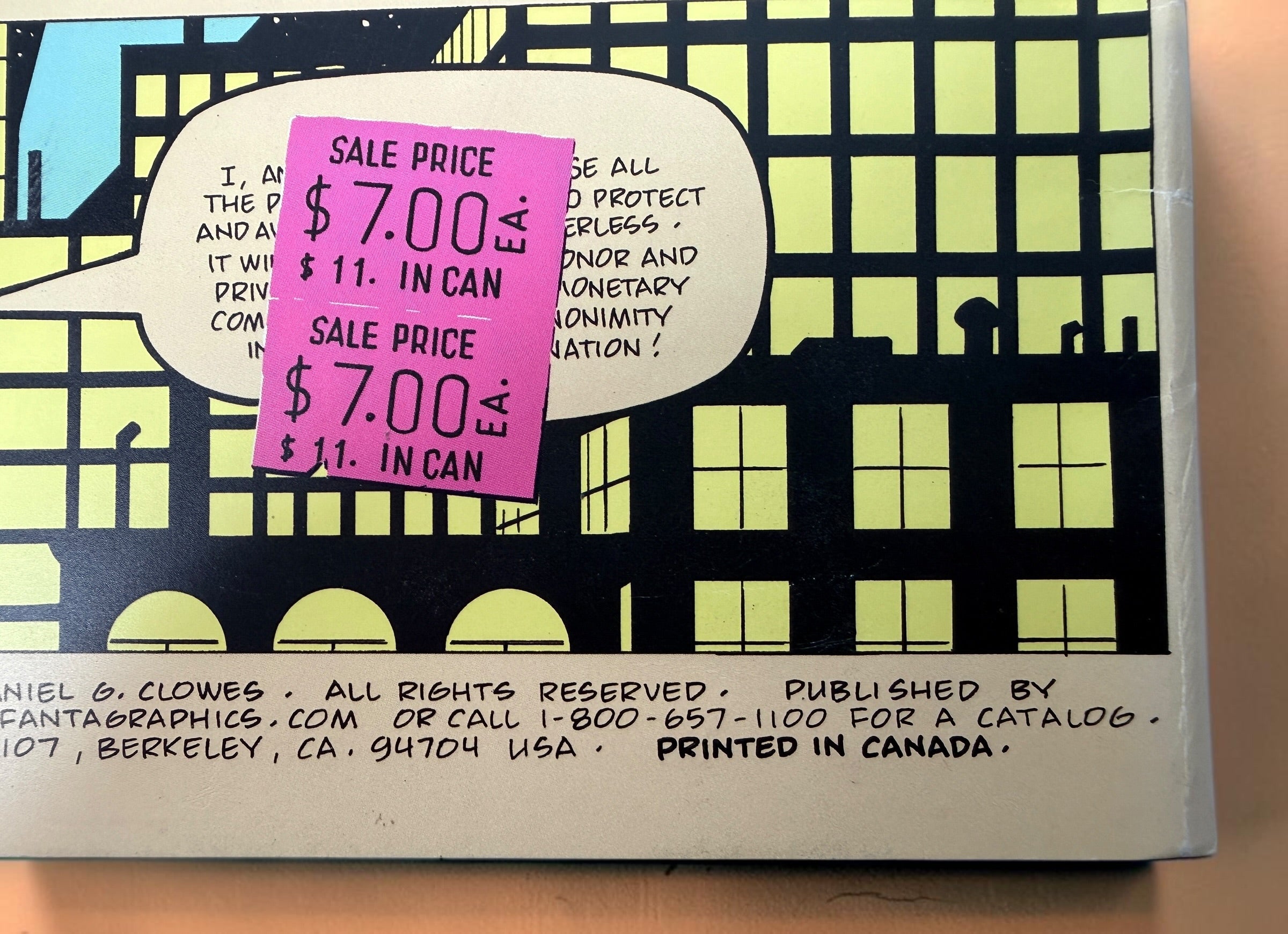 Daniel Clowes Eightball #23 The Death-Ray comic from 2004. Collectible Fantagraphics alternative comic in very good condition for readers and collectors.