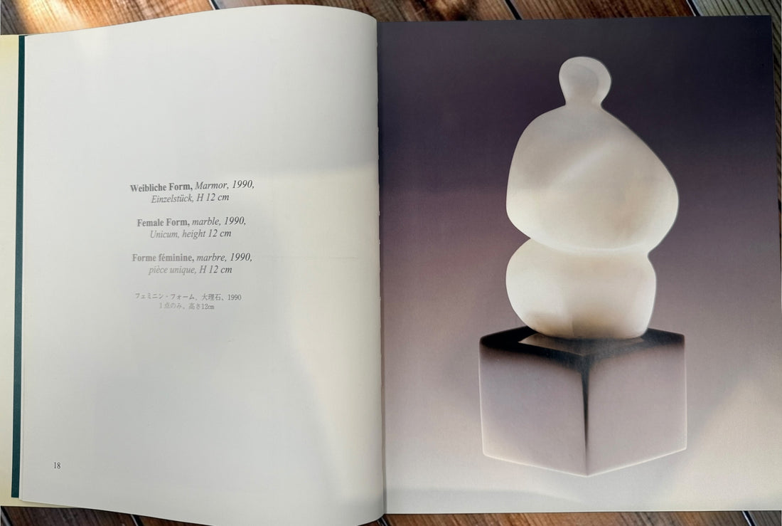 Signed Leo Schimanszky exhibition catalogue featuring sculpture and painting, with artist inscription and original sketch. Rare multilingual art reference book.