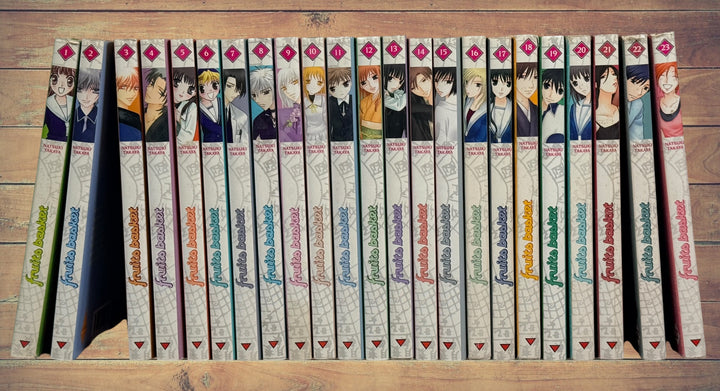 Complete Fruits Basket manga collection by Natsuki Takaya. Includes all 23 French-language volumes published by Delcourt. A sought-after shojo manga set.