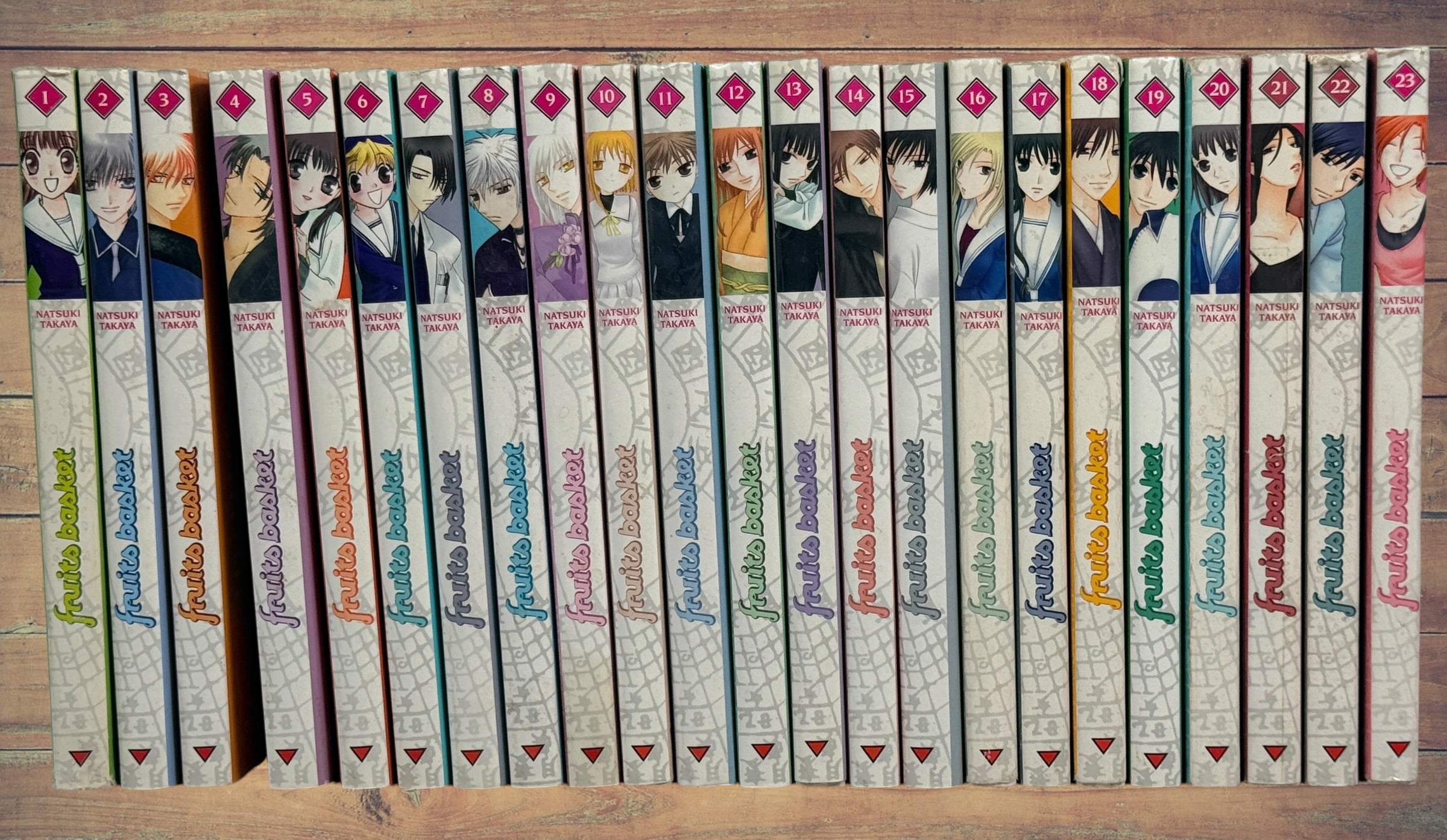 Complete Fruits Basket manga collection by Natsuki Takaya. Includes all 23 French-language volumes published by Delcourt. A sought-after shojo manga set.