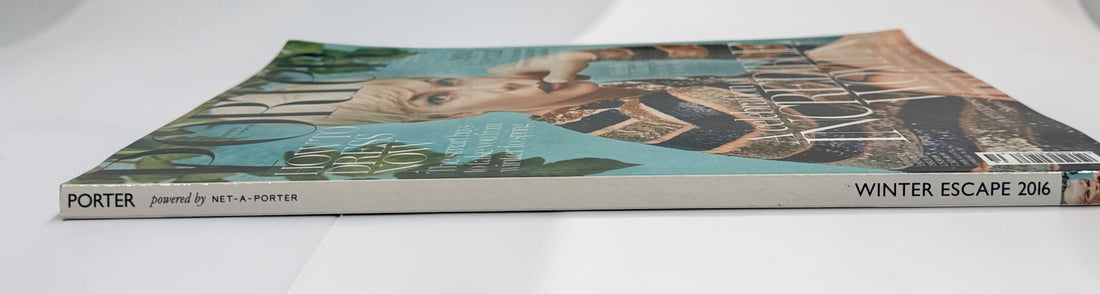 PORTER Magazine Winter Escape 2016 Issue 18 featuring Michelle Williams, luxury fashion editorials, travel features, Bianca Jagger interview, and designer advertising.