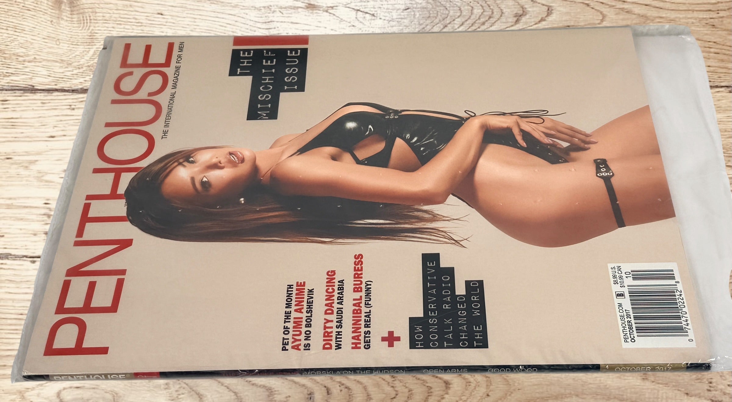 Original Penthouse Magazine October 2017 featuring Ayumi Anime cover. Complete issue in protective sleeve, ideal for collectors and Penthouse enthusiasts.