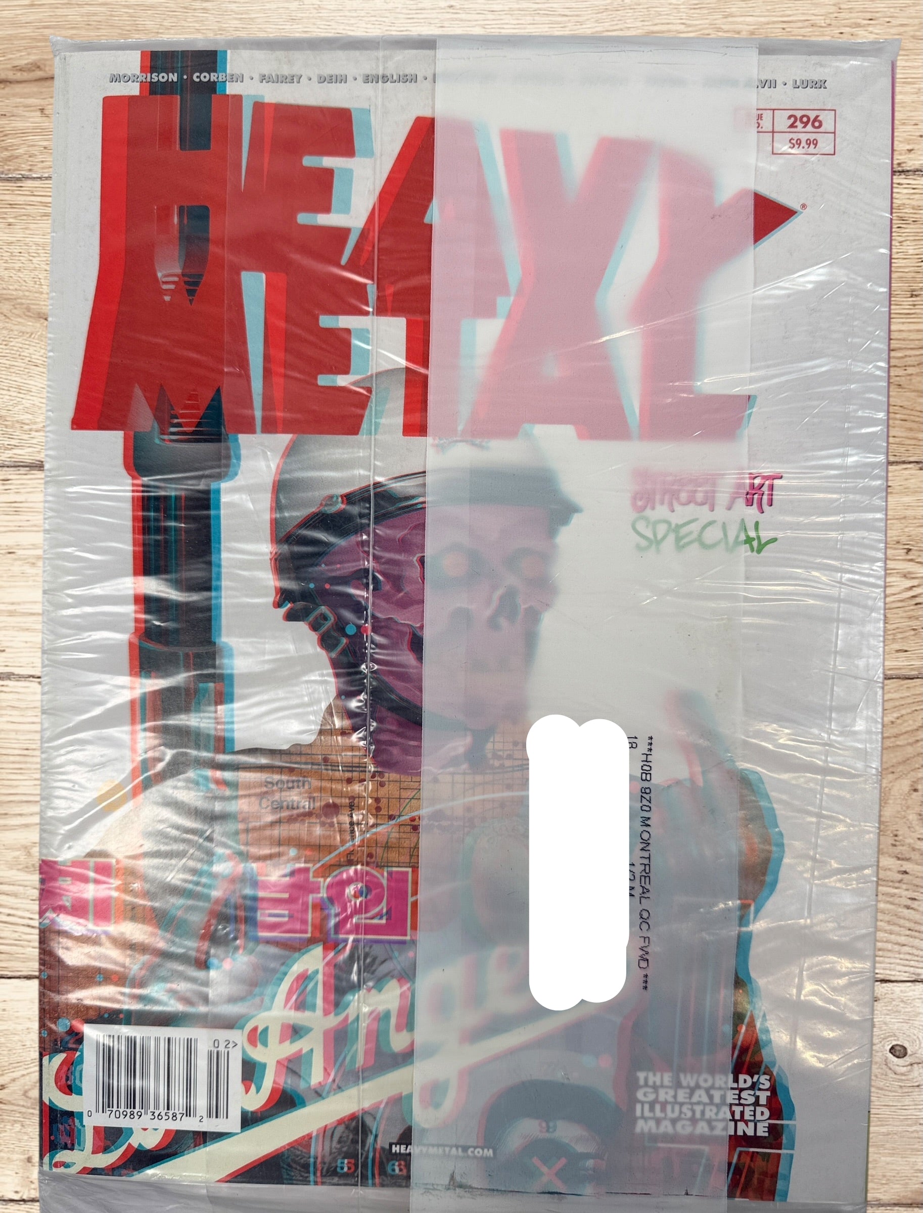 Heavy Metal Magazine #296 February 2013 Street Art Special issue featuring comics, fantasy art, illustration and contributions from notable creators.