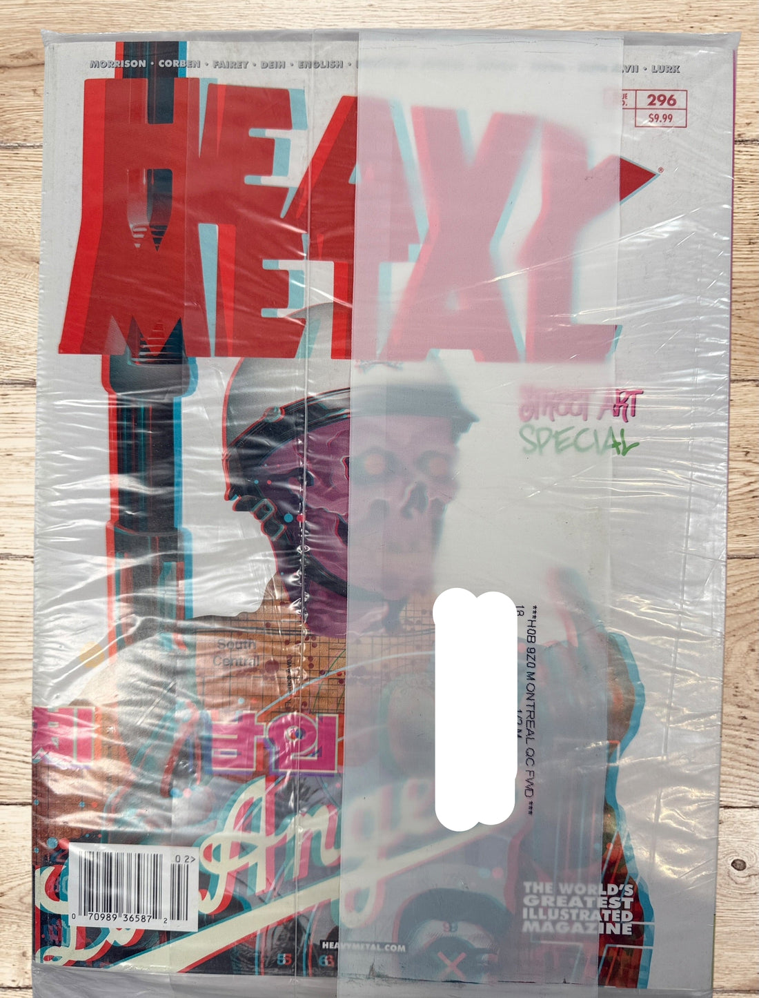 Heavy Metal Magazine #296 February 2013 Street Art Special issue featuring comics, fantasy art, illustration and contributions from notable creators.