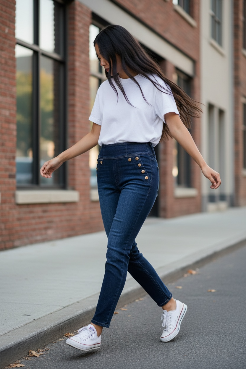 GUESS Curve X High Button skinny jeans in Ultimate Dark wash. High-rise stretch denim with gold-tone button accents. New with tags, size 29x30.