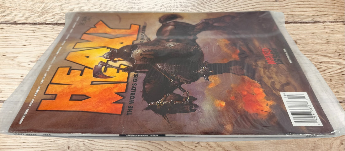 Heavy Metal Magazine #288 (2017) UNREAD factory polybagged edition featuring the iconic Frank Frazetta Cover A. Near Mint condition for collectors.
