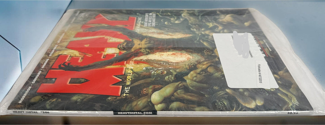 Heavy Metal Magazine #286 May 2017 featuring Grant Morrison’s Chaos Magic special. Complete issue in protective sleeve with comics, fantasy art and interviews.