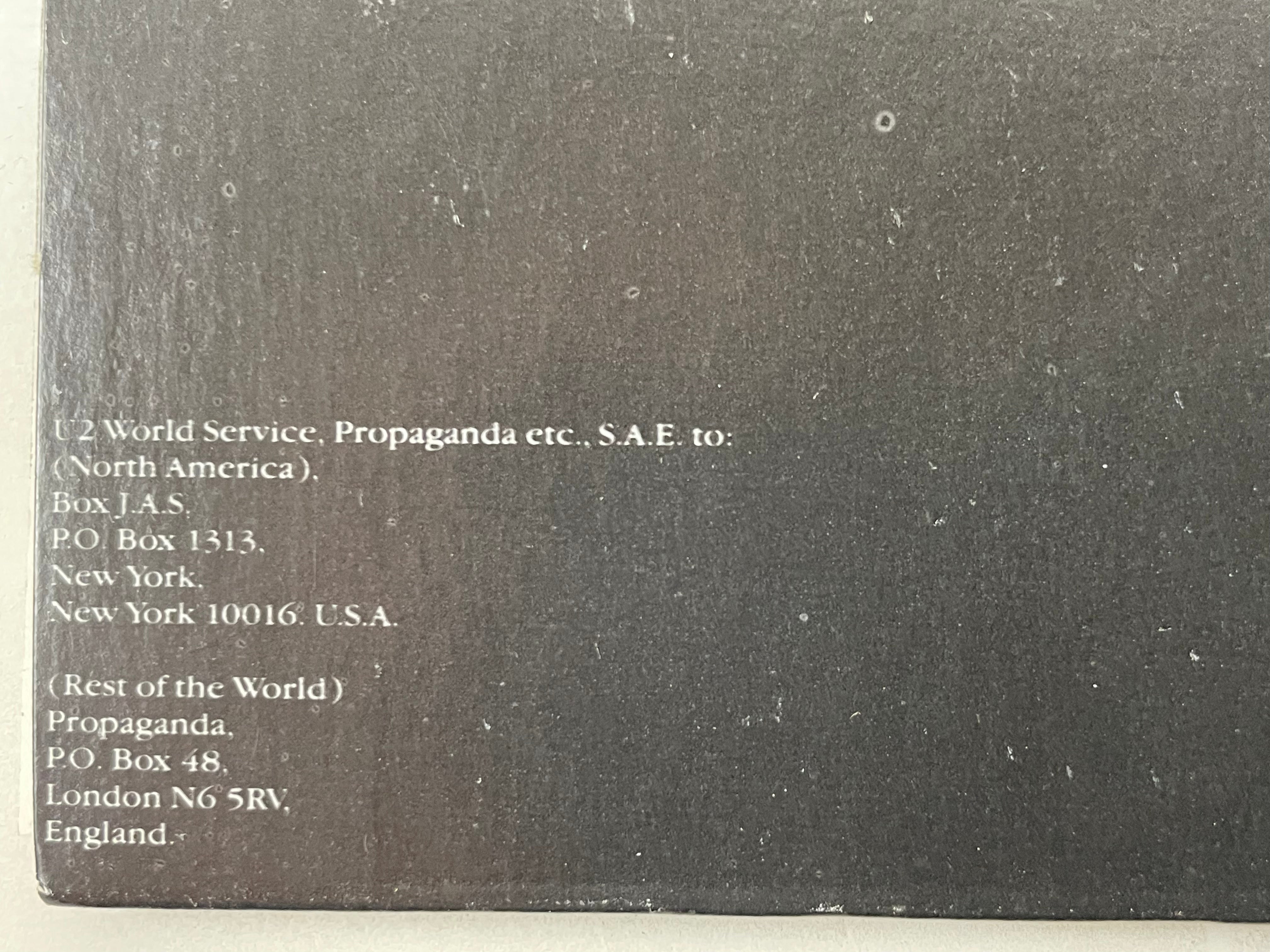 U2 – The Joshua Tree (1987, premier pressage canadien, ISX 1127) Pochette : NM, Album M