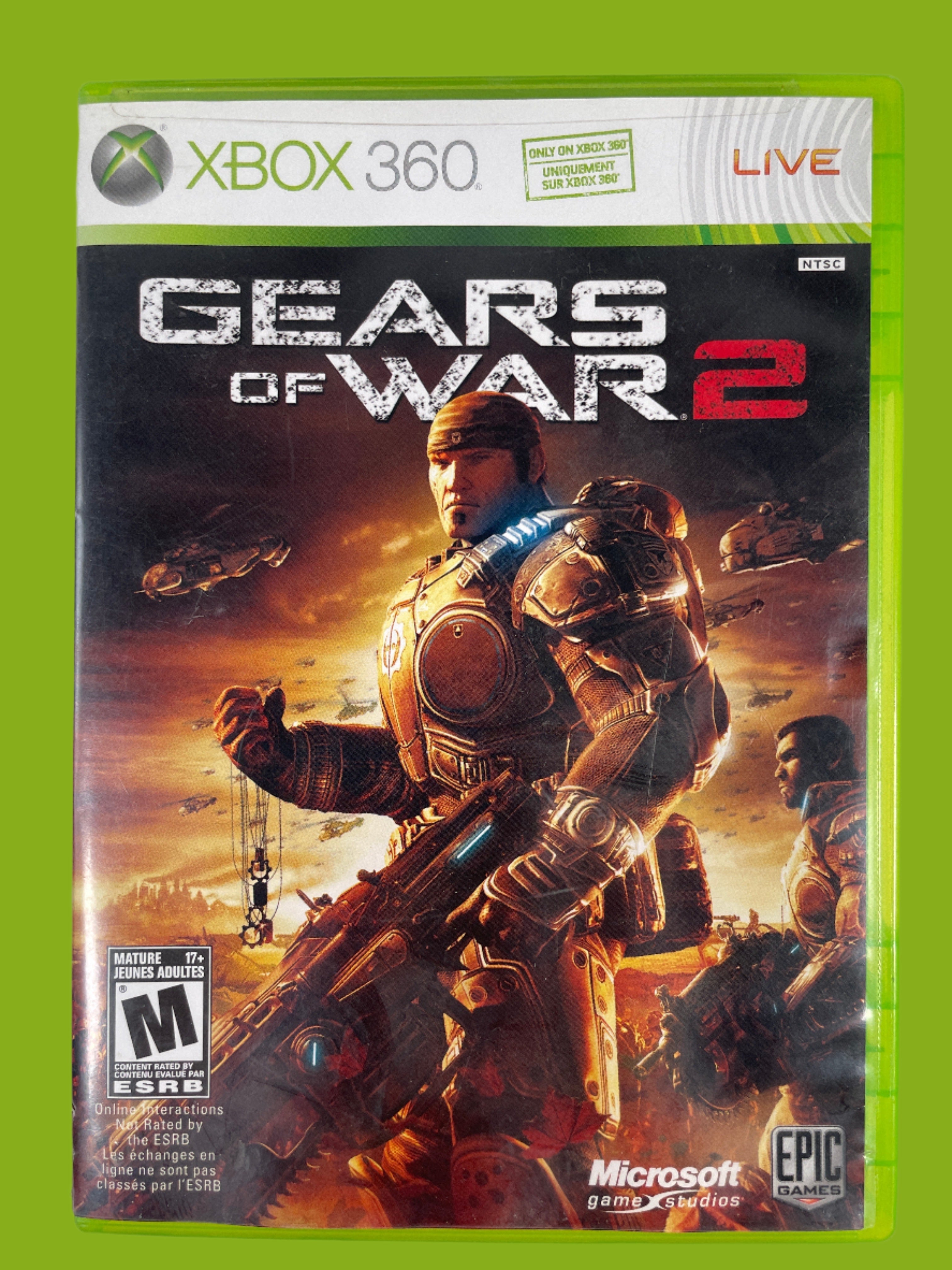 Gears of War 2 (Xbox 360, Complete, Epic Games, 2008)