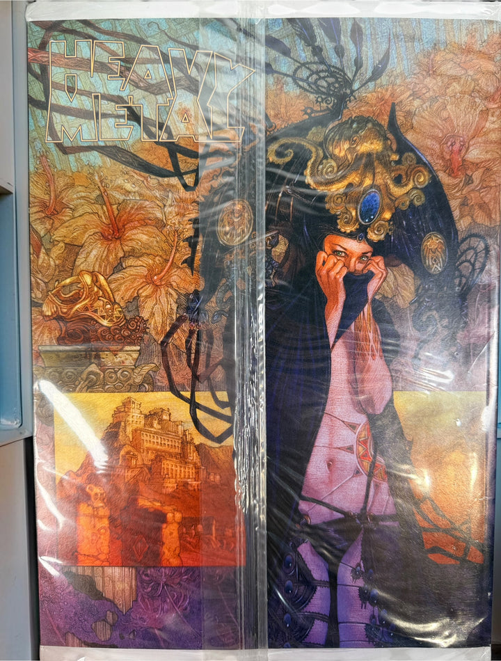 Heavy Metal Magazine #265 factory polybagged issue featuring fantasy artwork and illustrated stories. Unread collectible magazine in original publisher packaging.