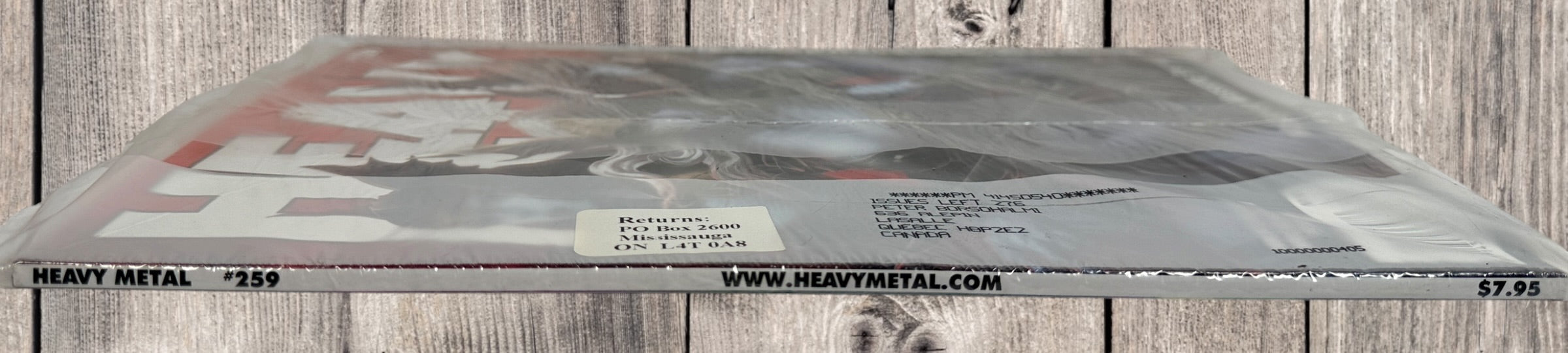 Factory-sealed Heavy Metal Magazine #259 Monster Massacre Special from October 2013. Unread subscriber copy with original mailing polybag intact.