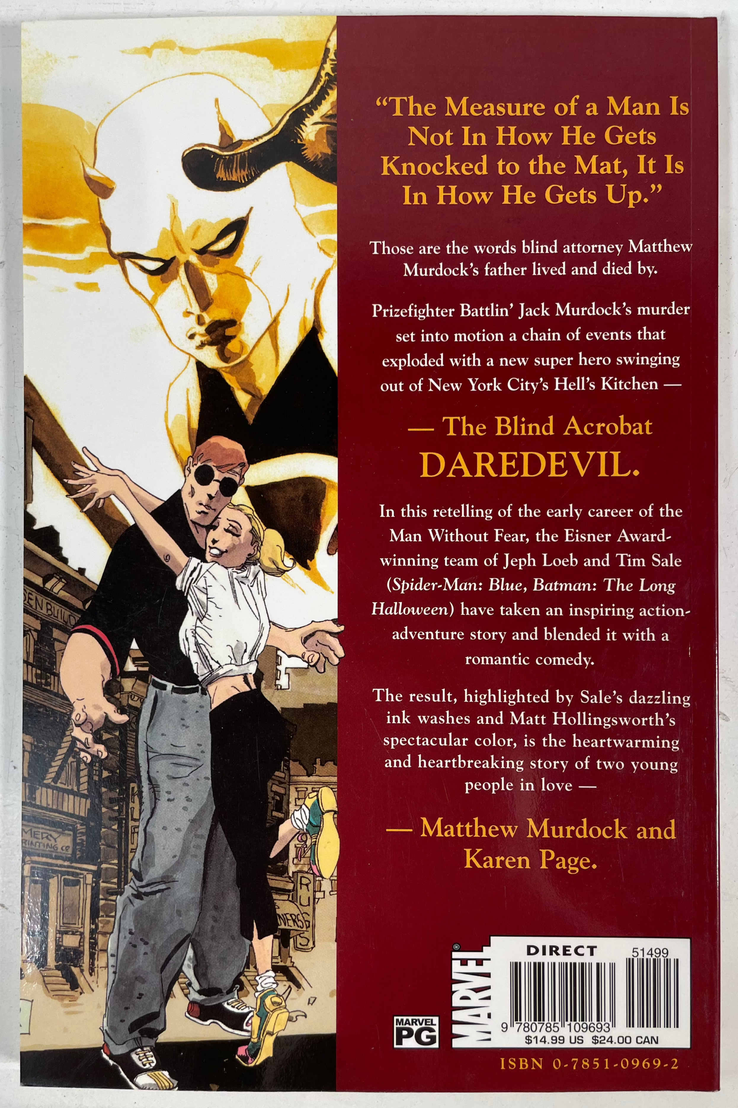 Daredevil : TPB Jaune – Édition Directe (2002) – Loeb &amp; Sale (Marvel Legends)