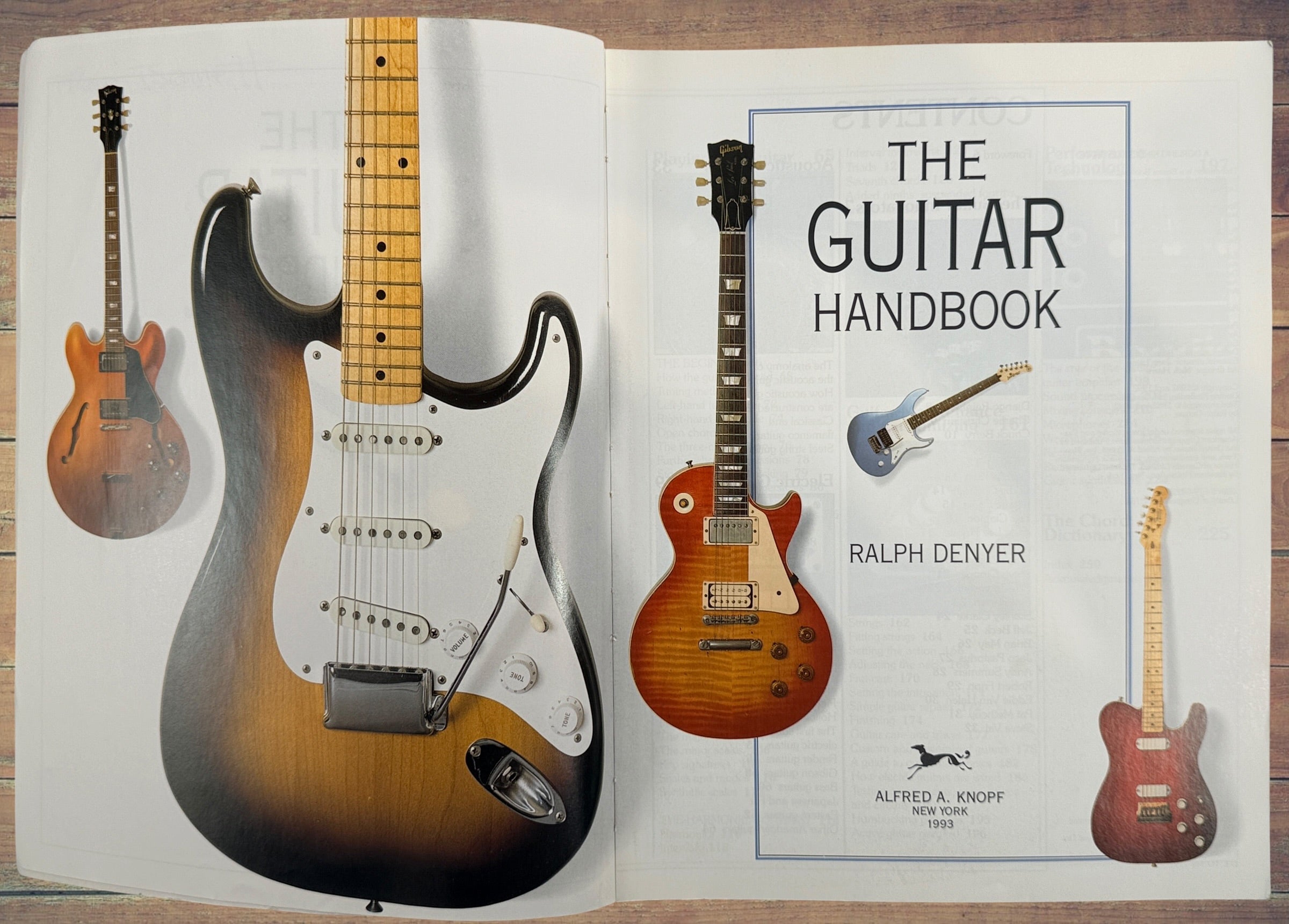 1993 revised edition of The Guitar Handbook by Ralph Denyer. Comprehensive guitar reference covering theory, chords, maintenance, history, and technique.