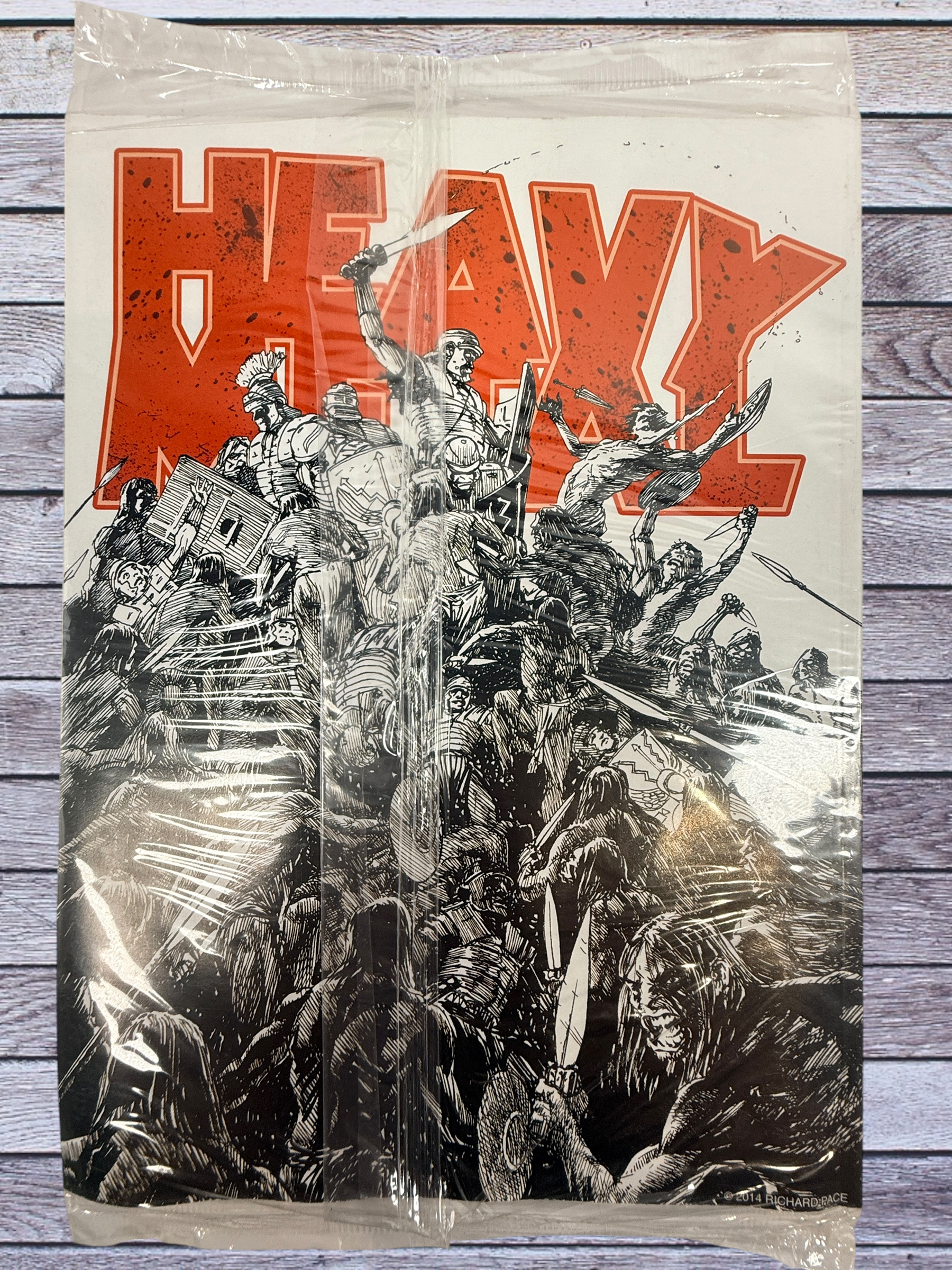 Heavy Metal Magazine #268 July 2014 featuring Richard Pace cover art. Original polybagged issue in very good condition for collectors and fans.