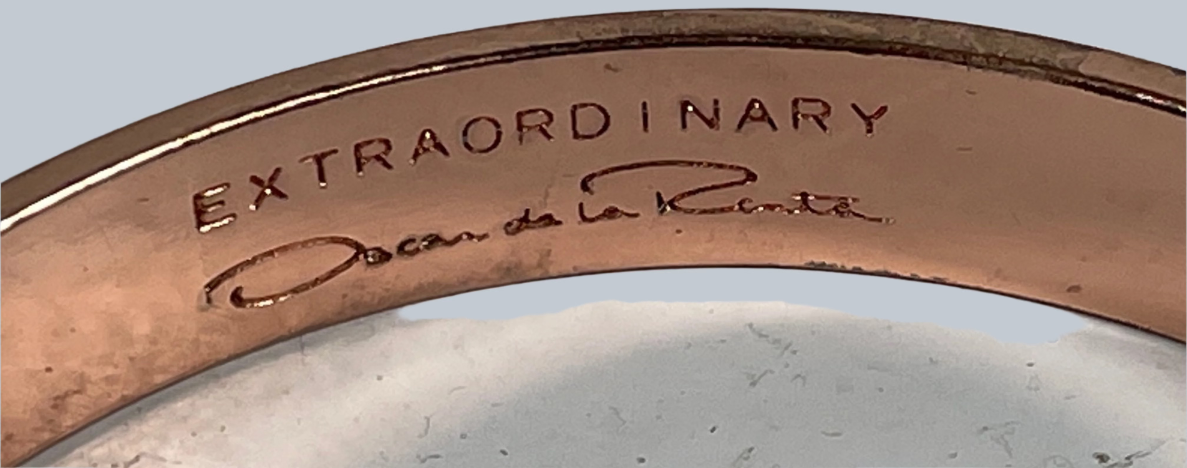 Bracelet en émail Oscar de la Renta – Bracelet de créateur signé