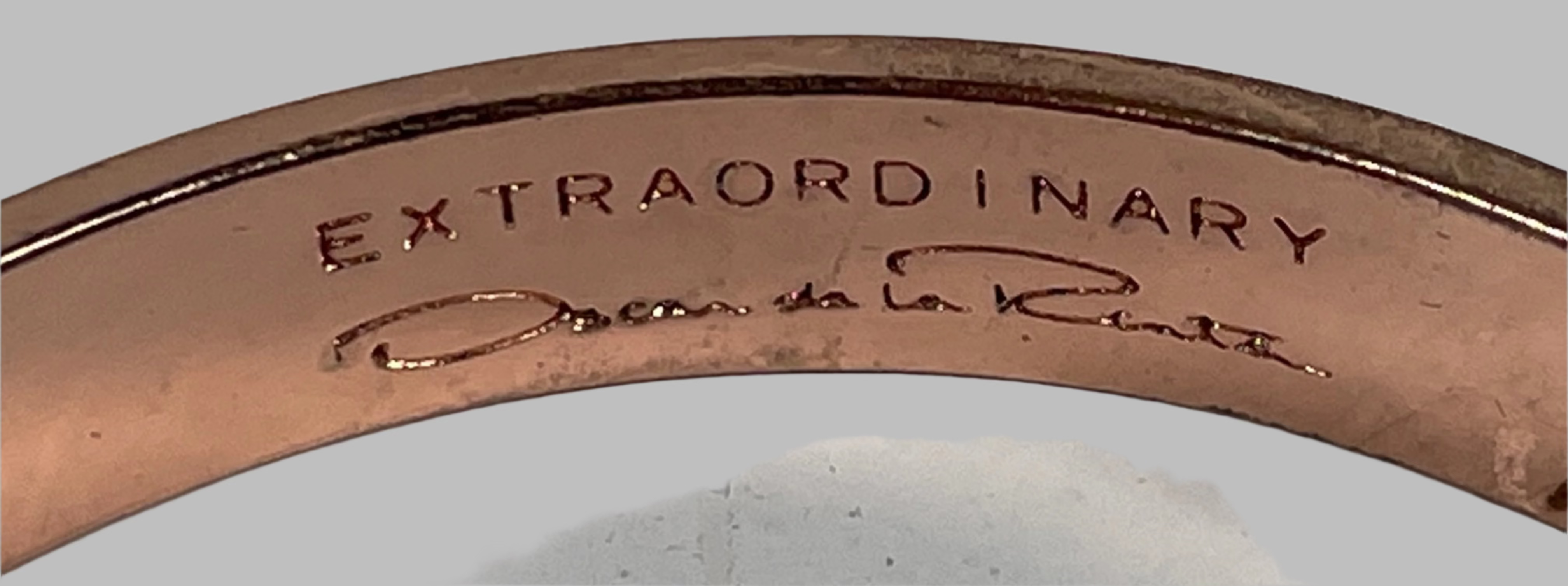 Bracelet en émail Oscar de la Renta – Bracelet de créateur signé