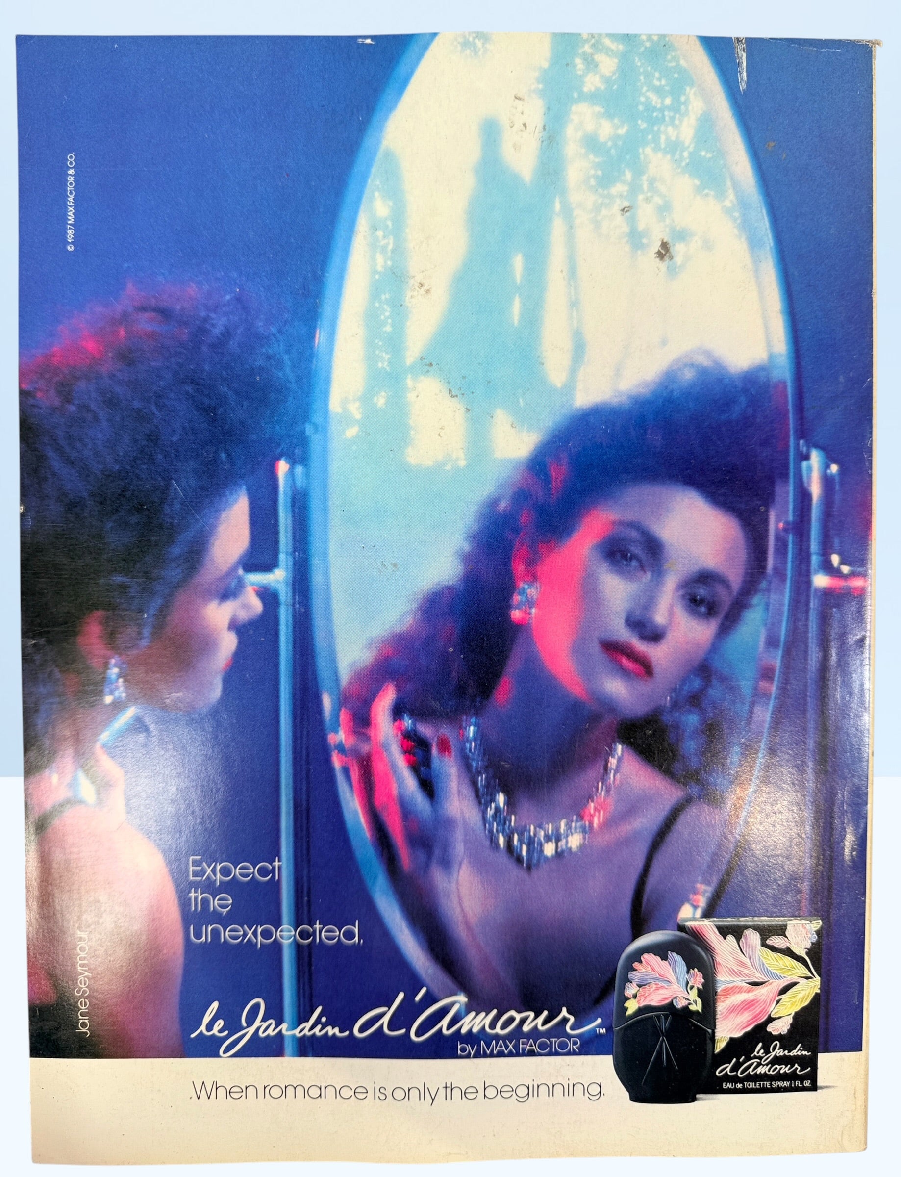 Vintage Vogue May 1987 featuring Tatjana Patitz and Christy Turlington. Original 1980s fashion magazine packed with editorials, photography, and luxury ads.