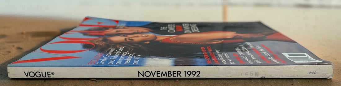 Magazine Vogue, Novembre 1992, Cindy Crawford et Richard Gere en Couverture, Mode Vintage Années 90