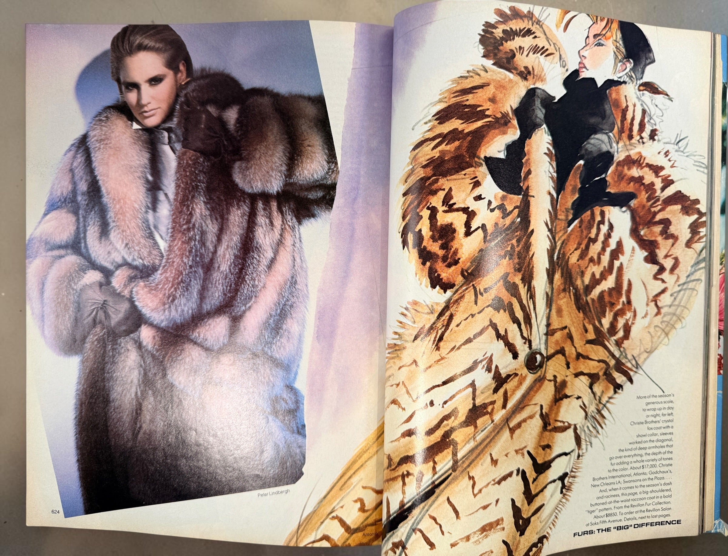 Vintage Vogue Magazine October 1984 featuring Brooke Shields on the cover. Special Beauty Issue with couture fashion, luxury advertising, and iconic 1980s style.