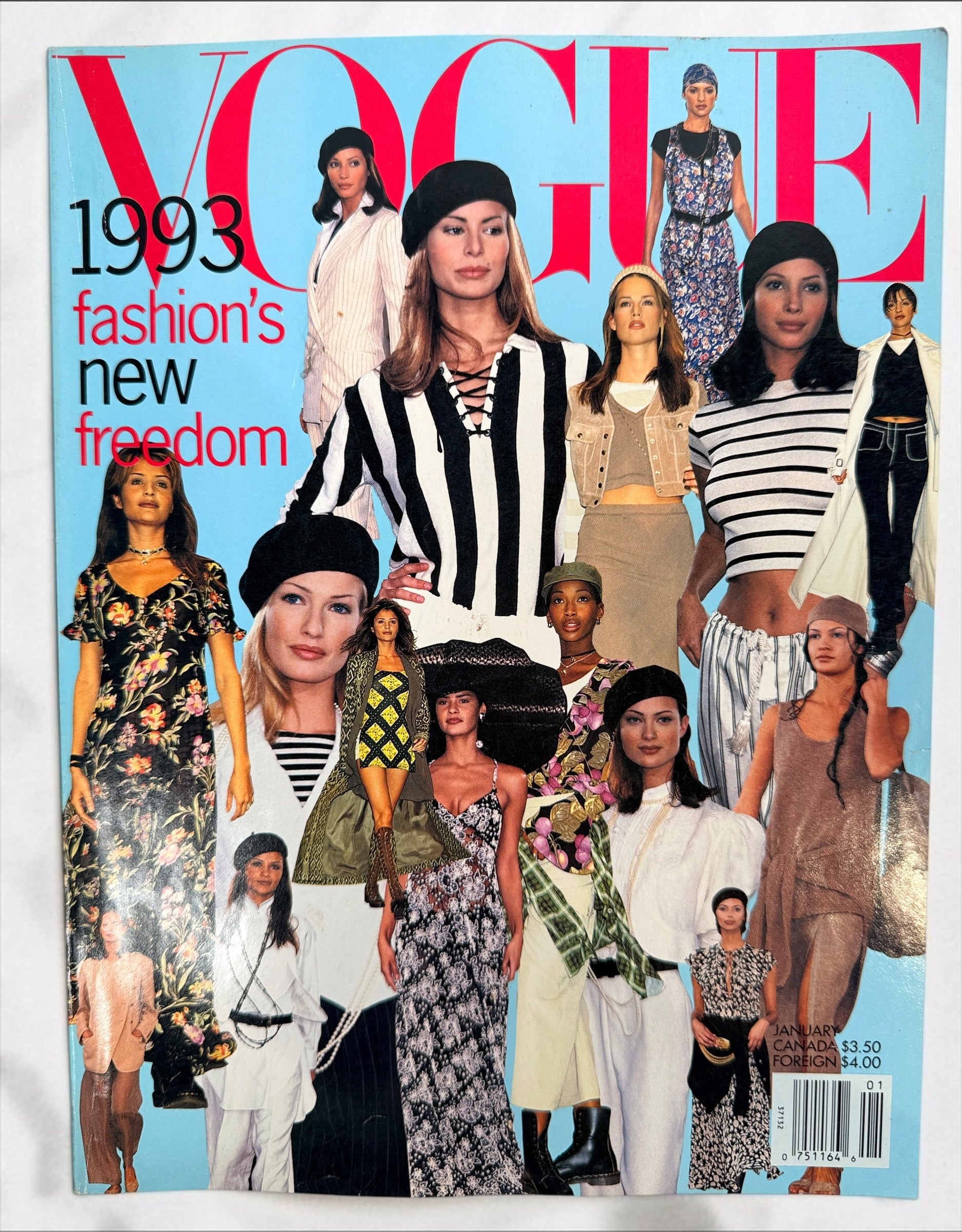 Magazine Vogue Janvier 1993, Numéro Rare et Recherché