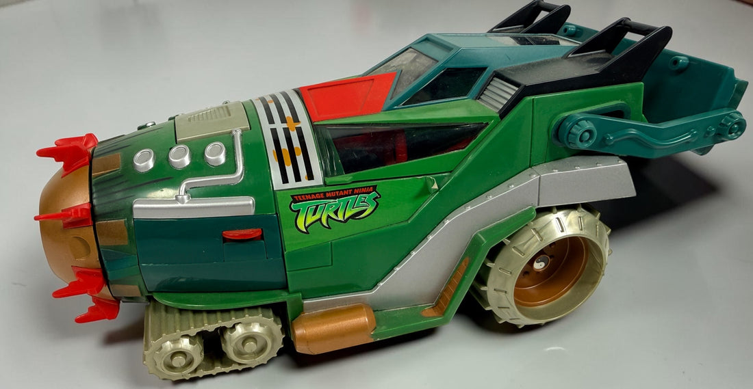 Original 2004 Playmates Teenage Mutant Ninja Turtles Shell Driller vehicle. Authentic TMNT collectible in good pre-owned condition. Vehicle only; figures and accessories not included.