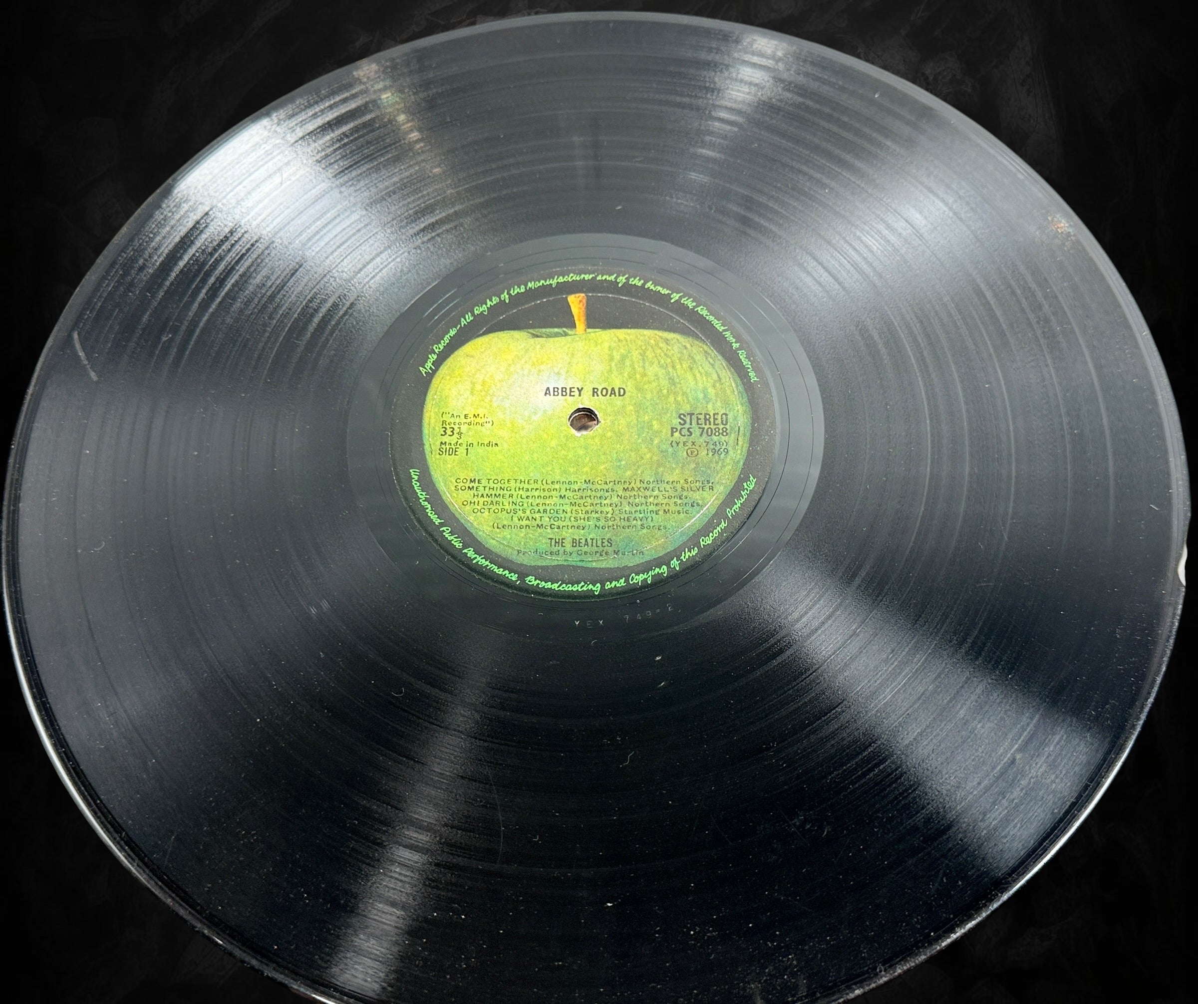 The Beatles, Abbey Road, India Apple PCS 7088 Stereo LP. – Éco