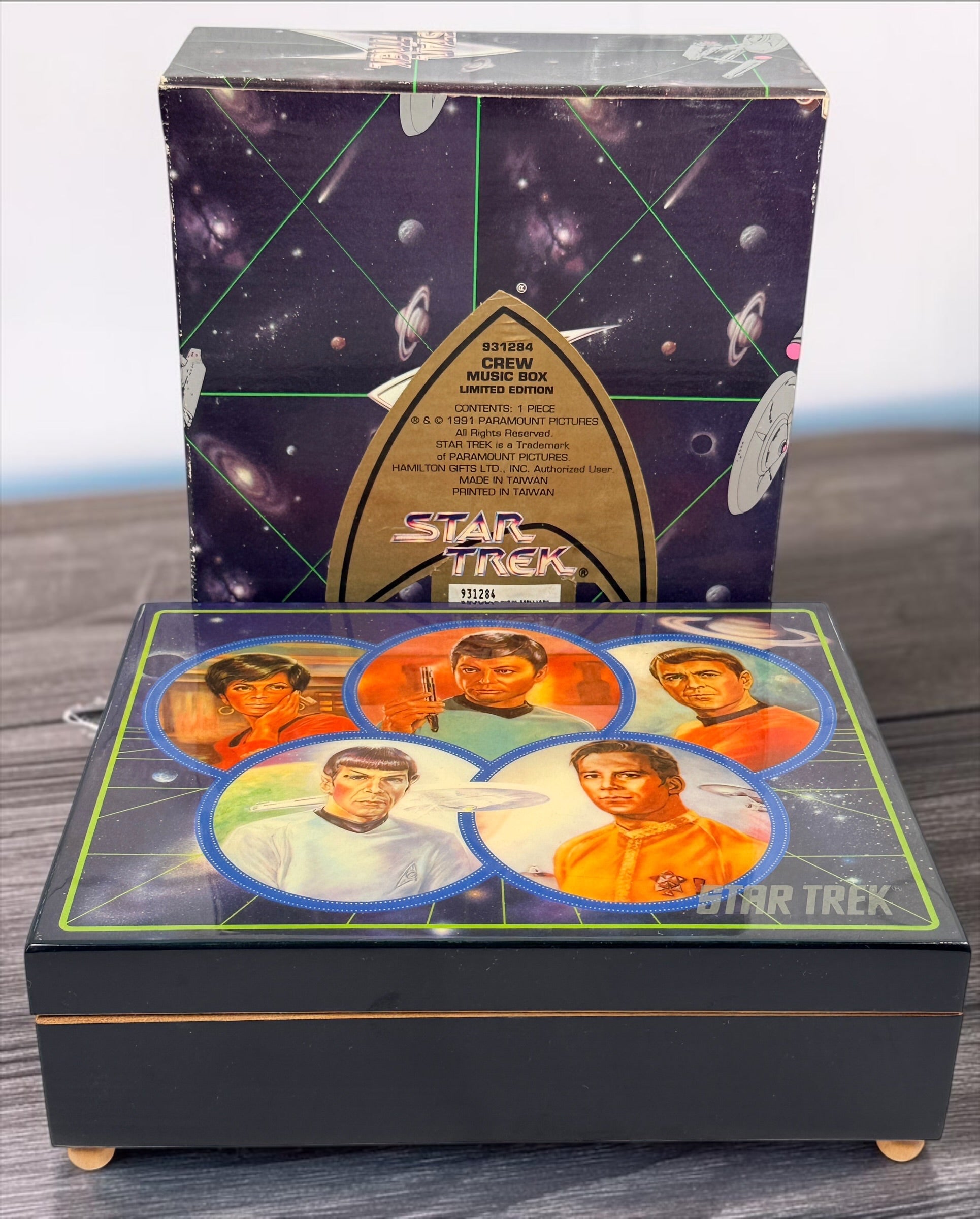 1991 Star Trek, Crew Music Box, Limited Edition, Original Box