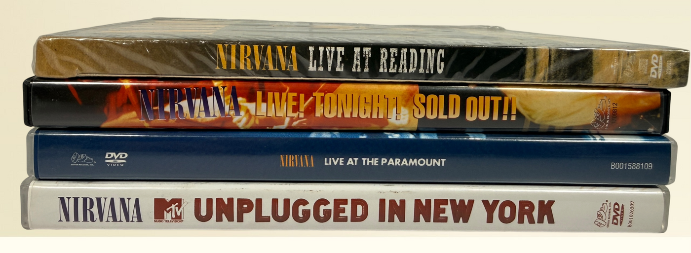 Nirvana DVD Concert Collection, MTV Unplugged, Reading, Paramount Nirvana DVD Concert Collection, MTV Unplugged, Reading, Paramount