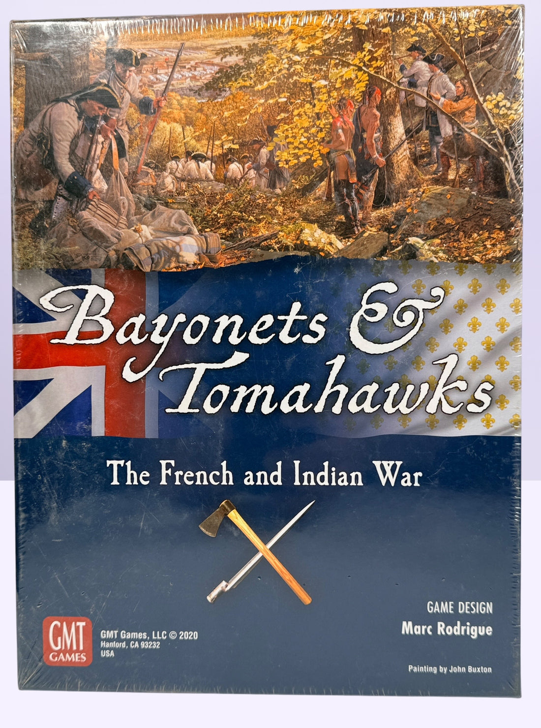 Factory sealed GMT Games Bayonets &amp; Tomahawks board game covering the French &amp; Indian War. Historical strategy wargame by Marc Rodrigue, new in shrink.